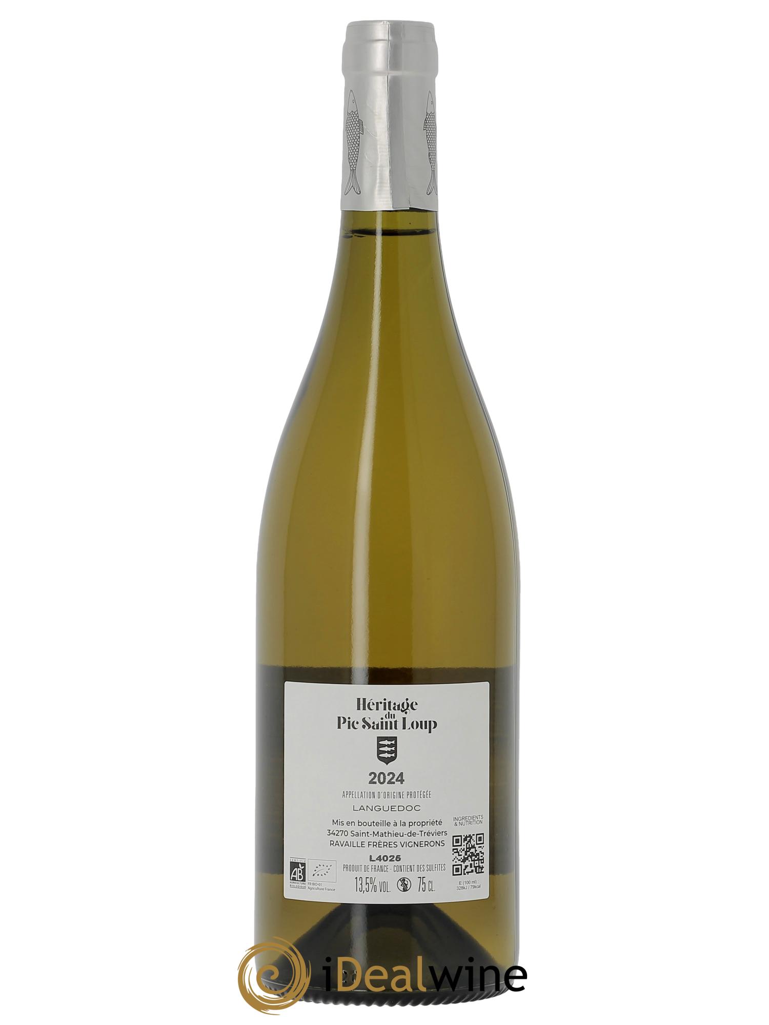 Languedoc Héritage du Pic Saint-Loup (anciennement Ermitage) Cuvée Sainte Agnès  2024 - Lot de 1 bouteille - 1