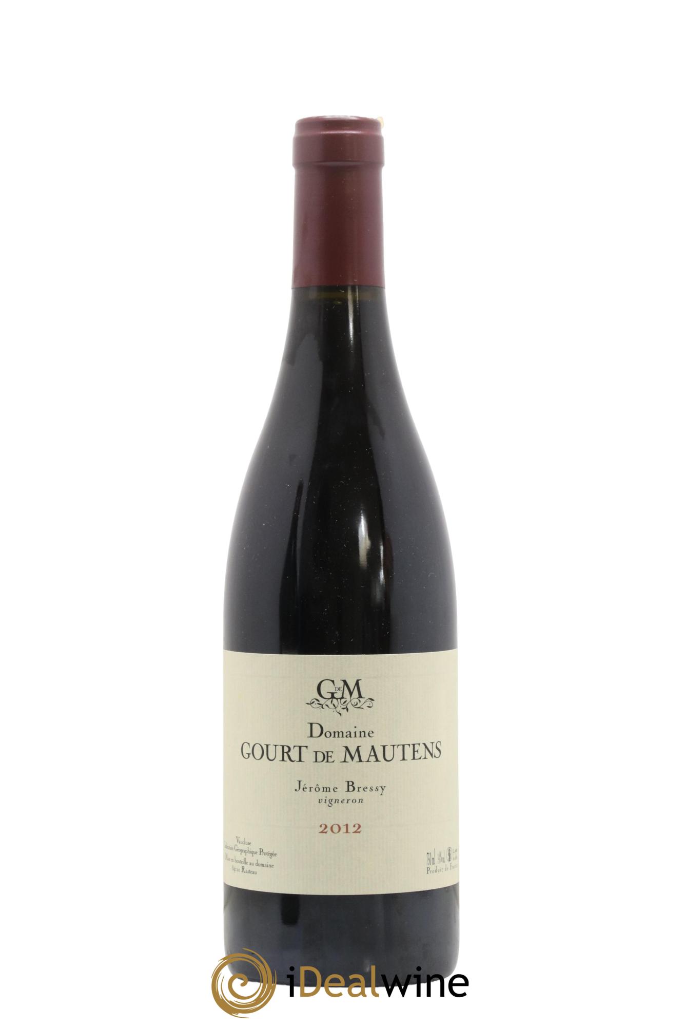 Vaucluse (Vin de Pays de Vaucluse) Domaine Gourt de Mautens - Jérôme Bressy 2012 - Lot de 1 bouteille - 0