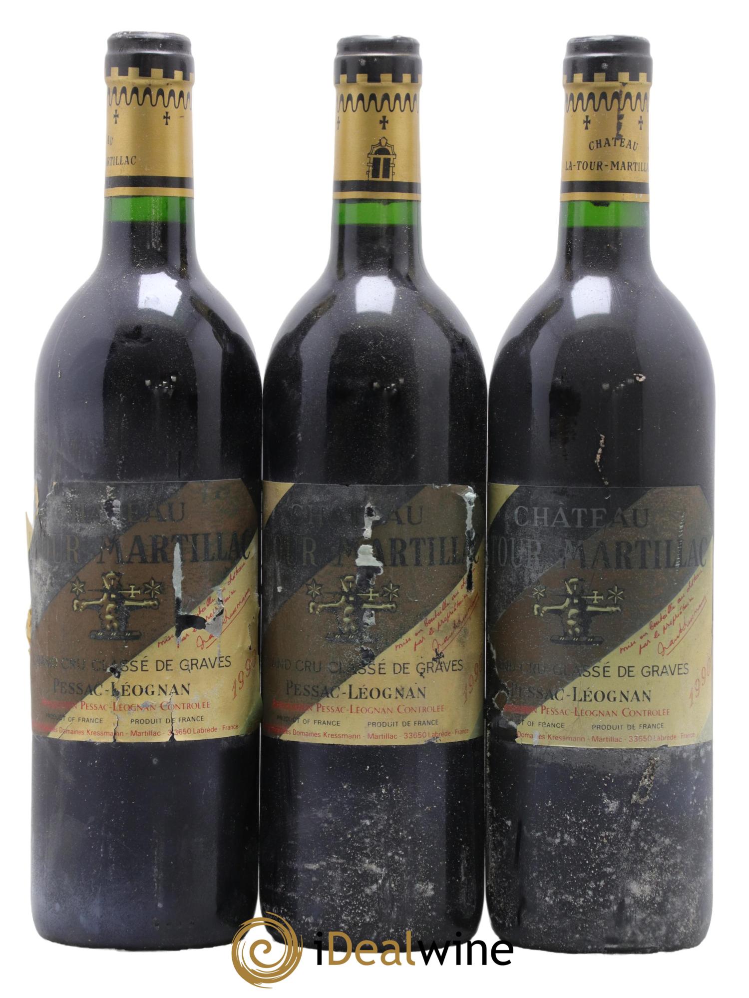 Château Latour-Martillac Cru Classé de Graves  1990 - Posten von 6 Flaschen - 1