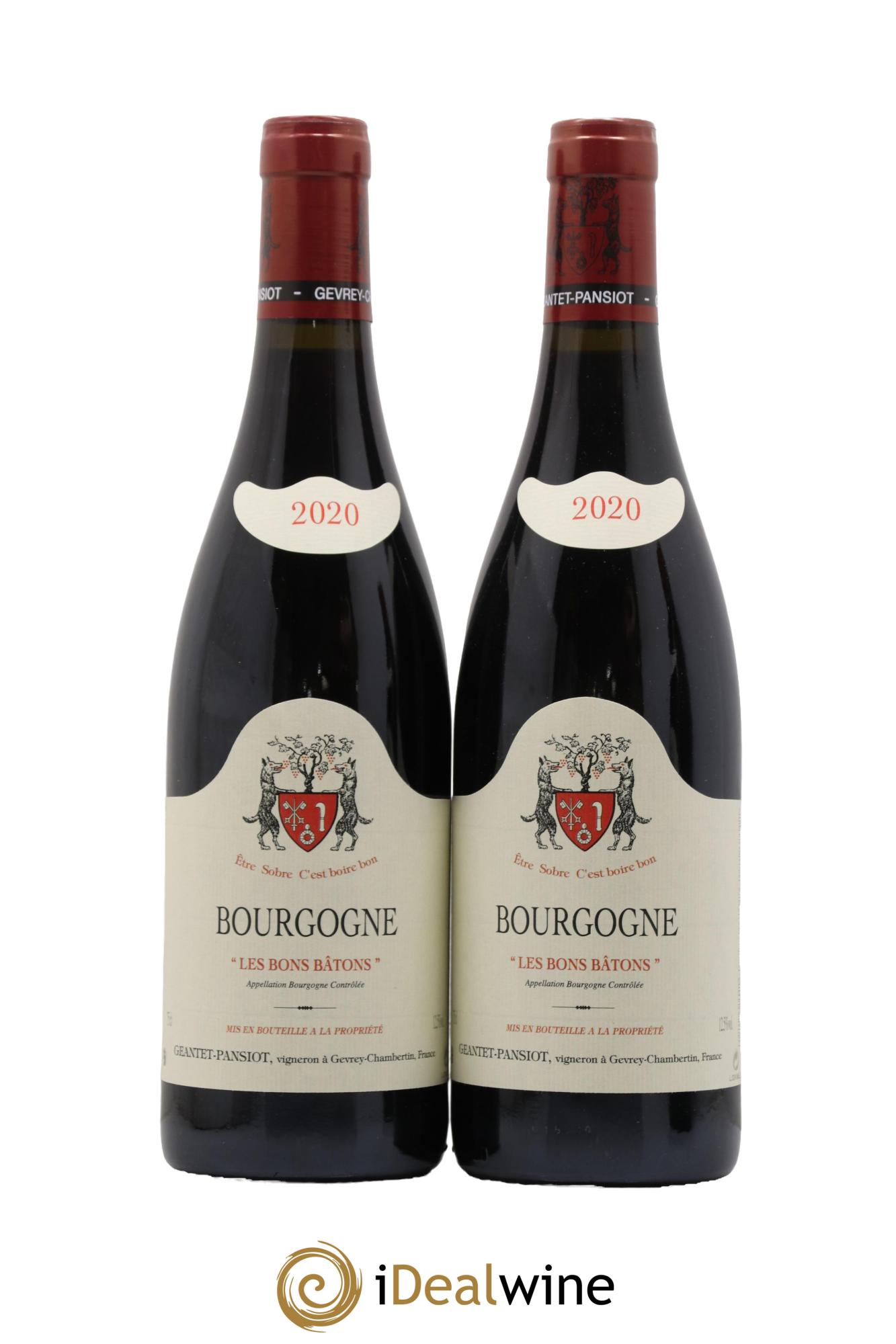 Bourgogne Les Bons Batons Domaine Geantet Pansiot 2020 - Lot de 2 bouteilles - 0