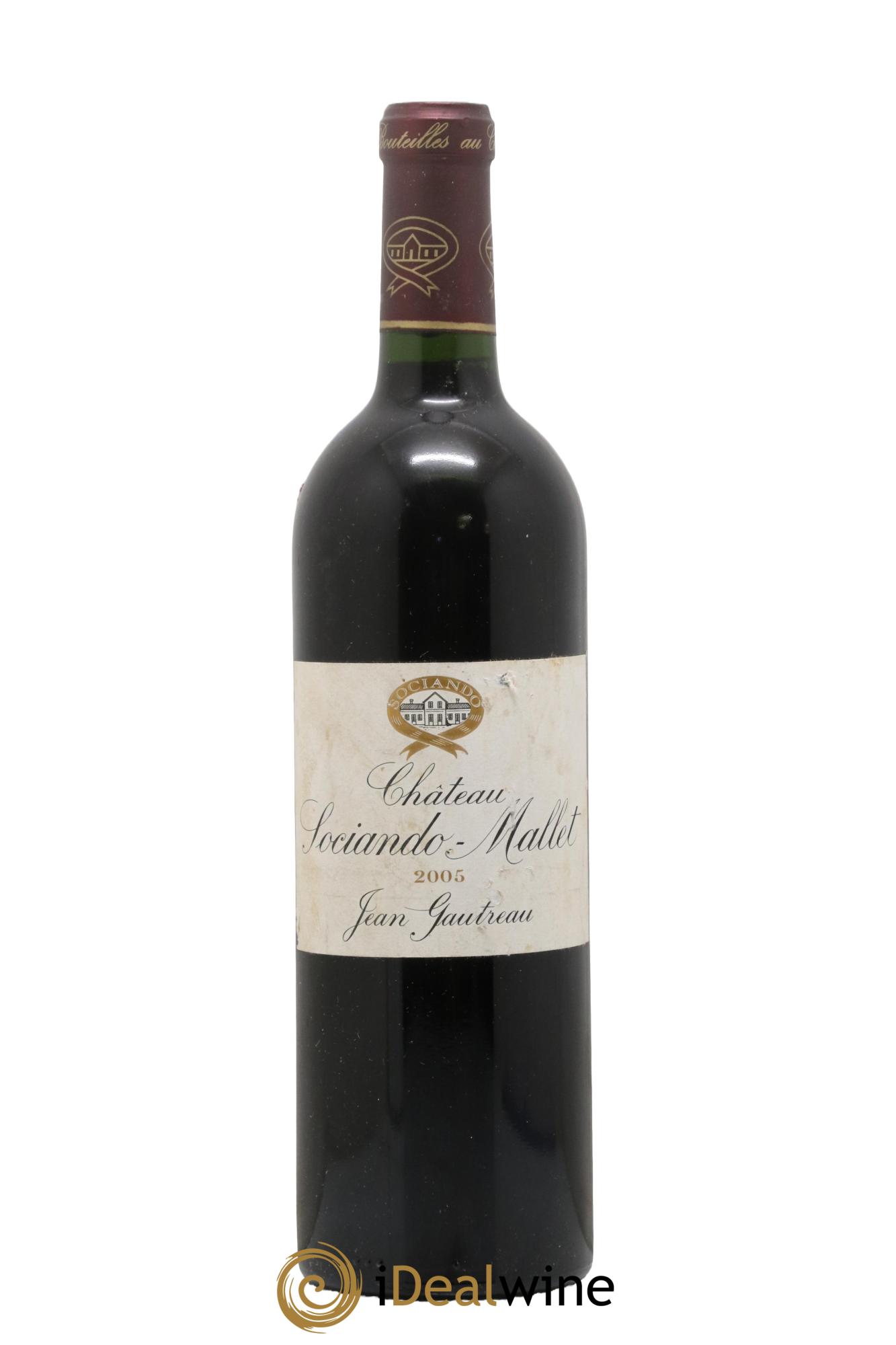 Château Sociando Mallet 2005 - Lot de 1 bouteille - 0
