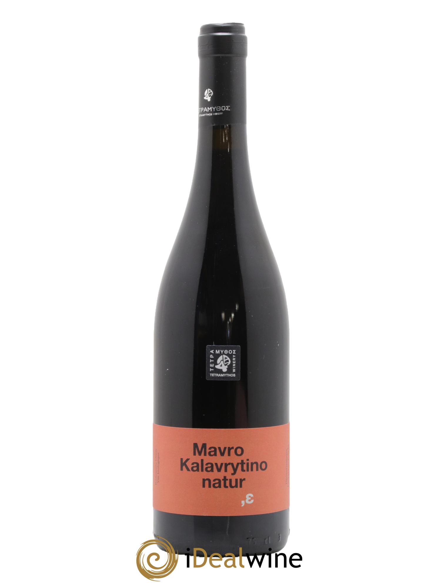 IGP Peloponèse Tetramythos Mavro Kalavrytino nature 2020 - Lot de 1 bouteille - 0