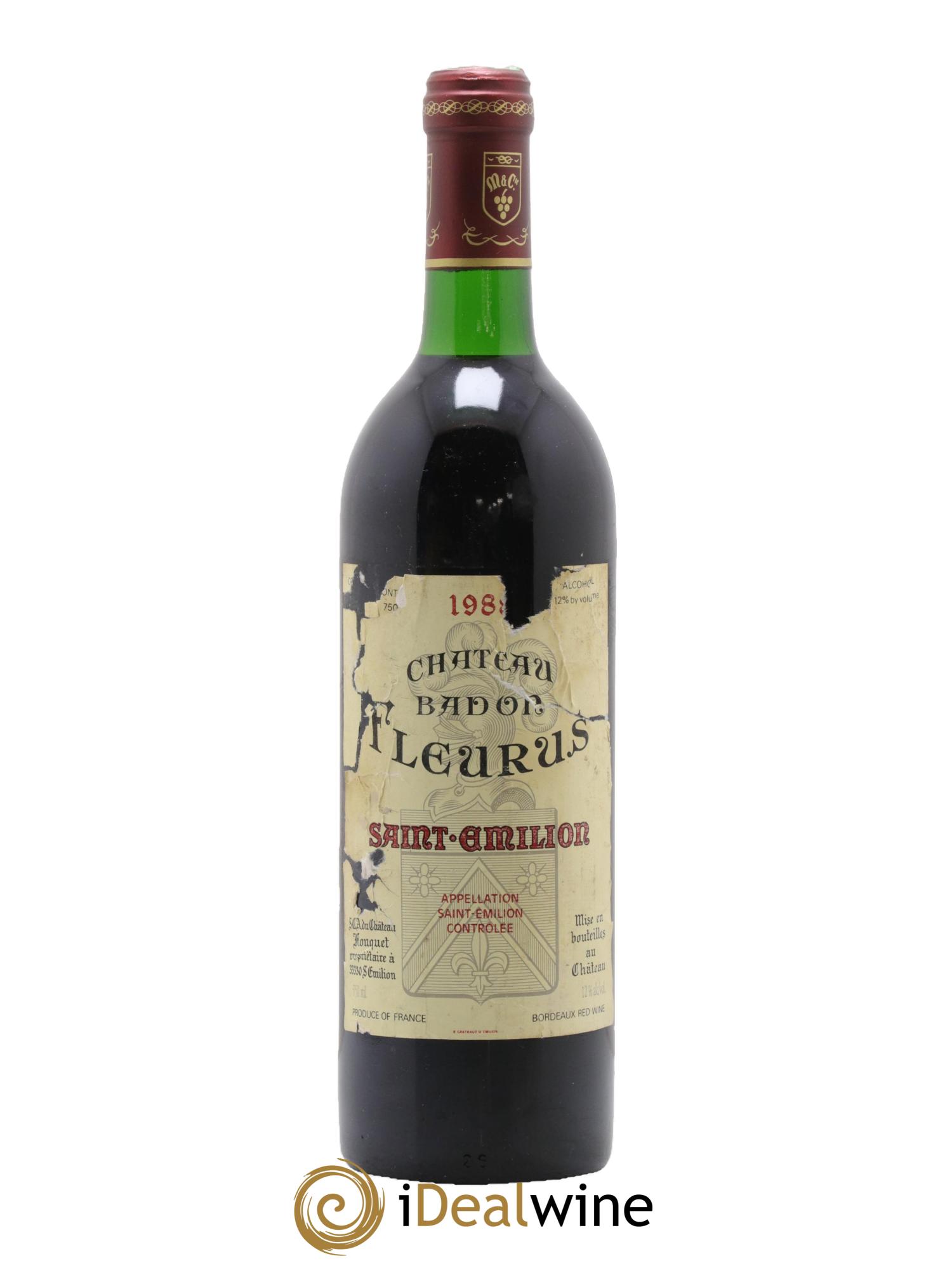 Saint-Émilion Château Badon Fleurus 1988 - Lot de 1 bouteille - 0