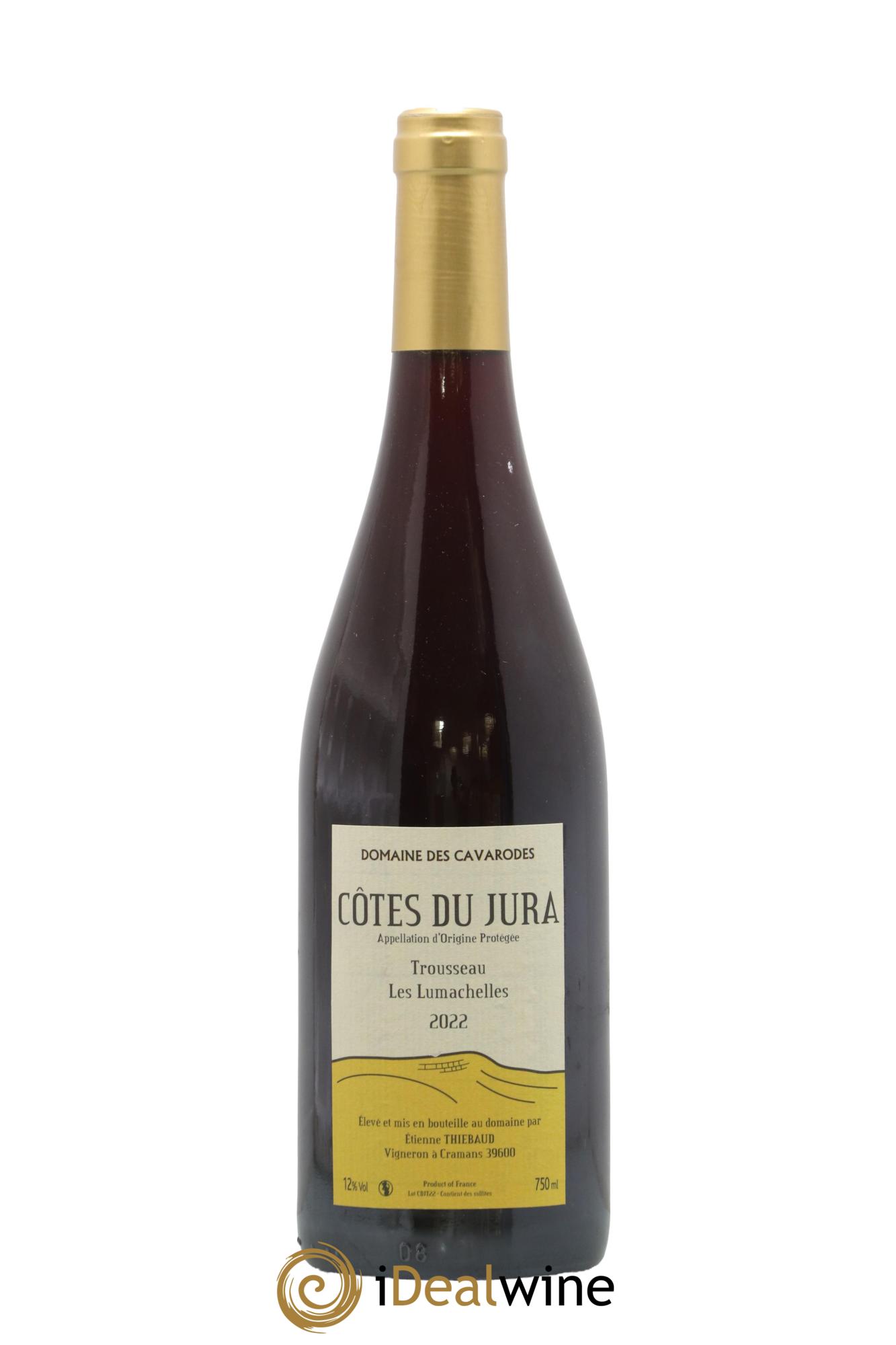 Côtes du Jura Trousseau Les Lumachelles Cavarodes (Domaine des) - Etienne Thiébaud 2022 - Posten von 1 Flasche - 0