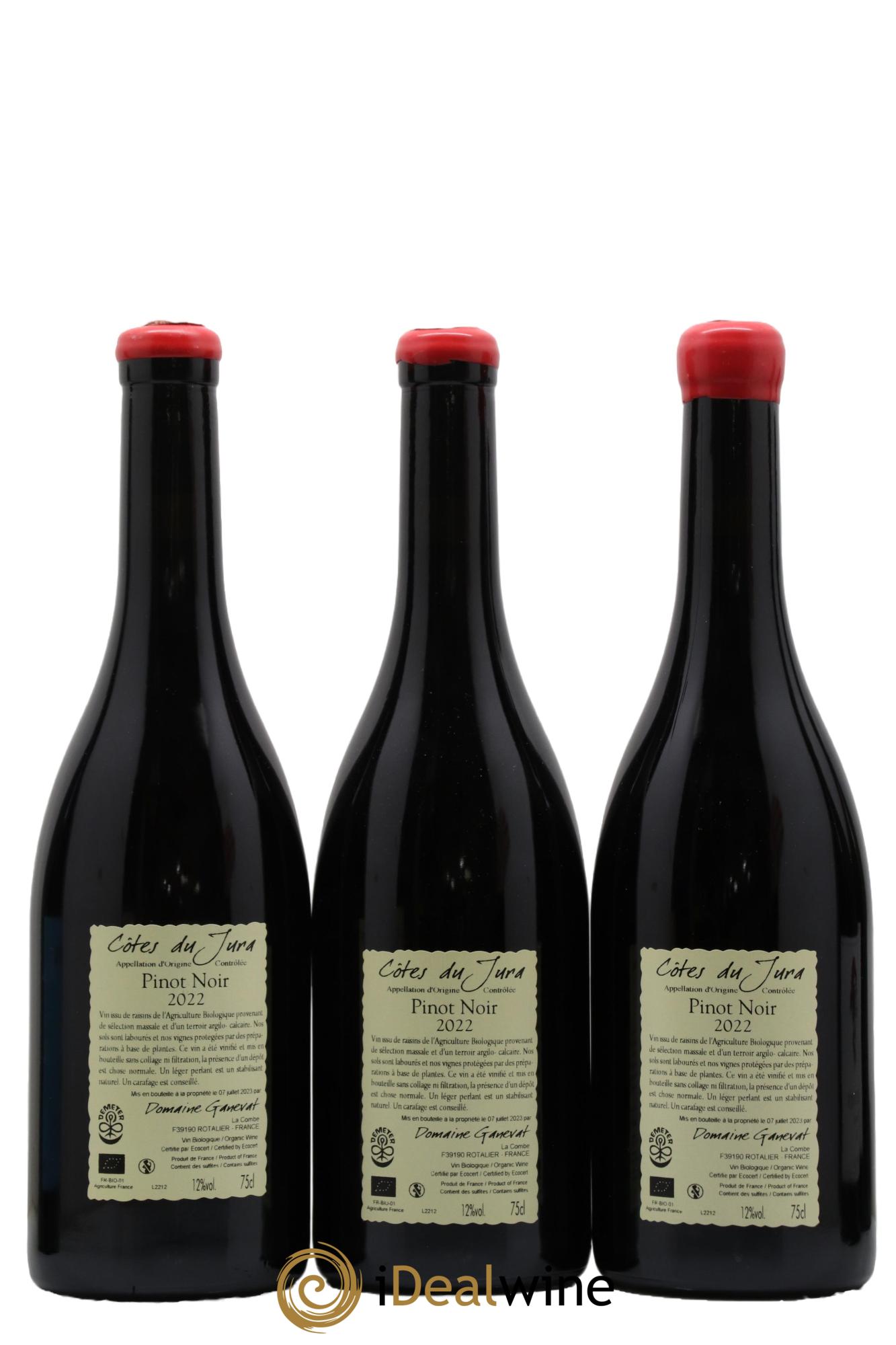 Côtes du Jura Cuvée Julien Jean-François Ganevat (Domaine) 2022 - Lot de 3 bouteilles - 1
