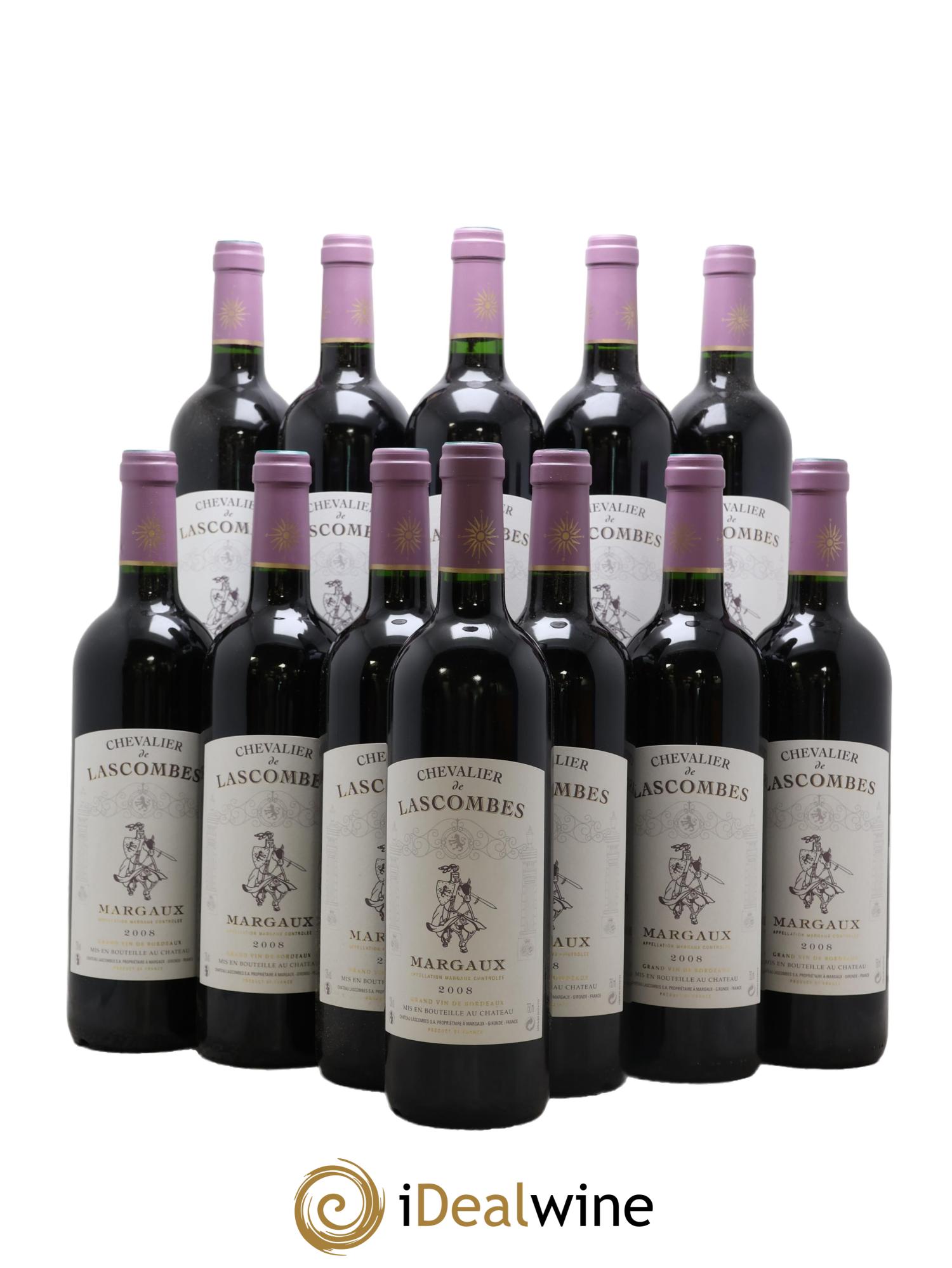 Chevalier de Lascombes Second Vin 2008 - Posten von 12 Flaschen - 0