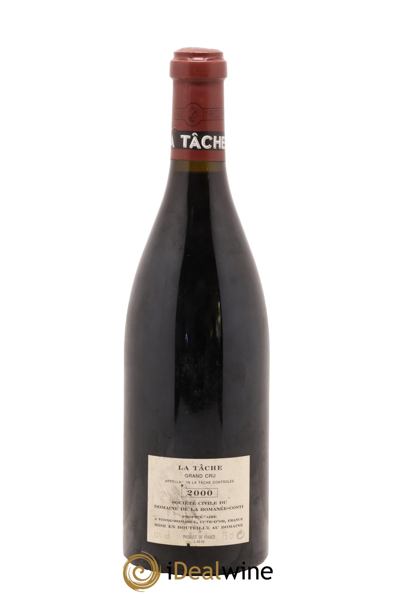La Tâche Grand Cru Domaine de la Romanée-Conti 2000 - Lot of 1 bottle - 1