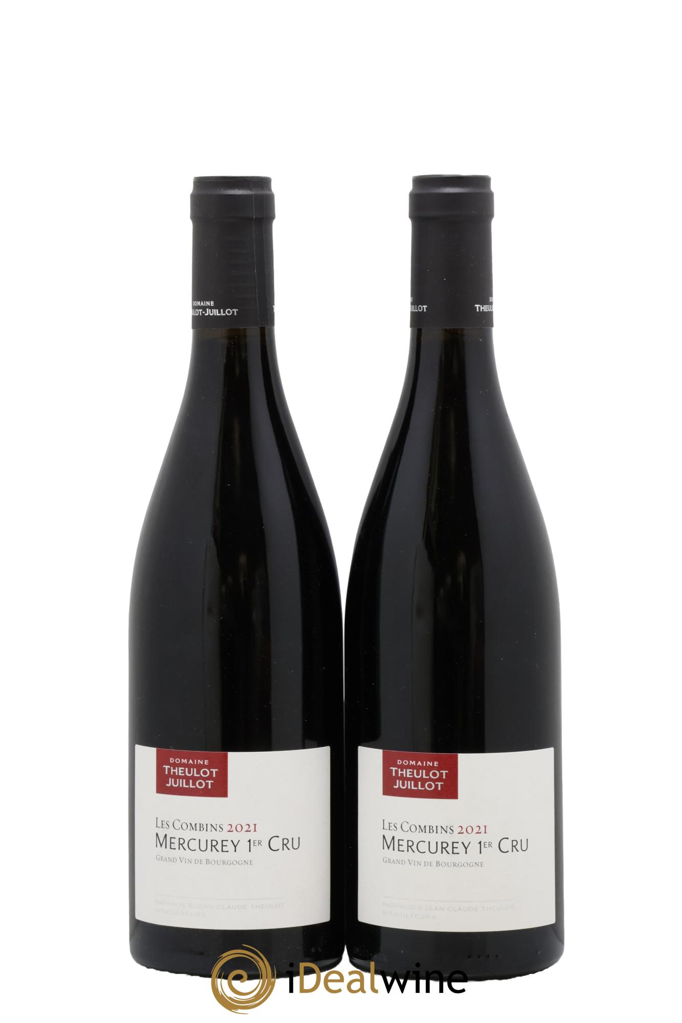 Mercurey 1er Cru Les Combins Theulot Juillot 2021 - Lot of 2 bottles - 0