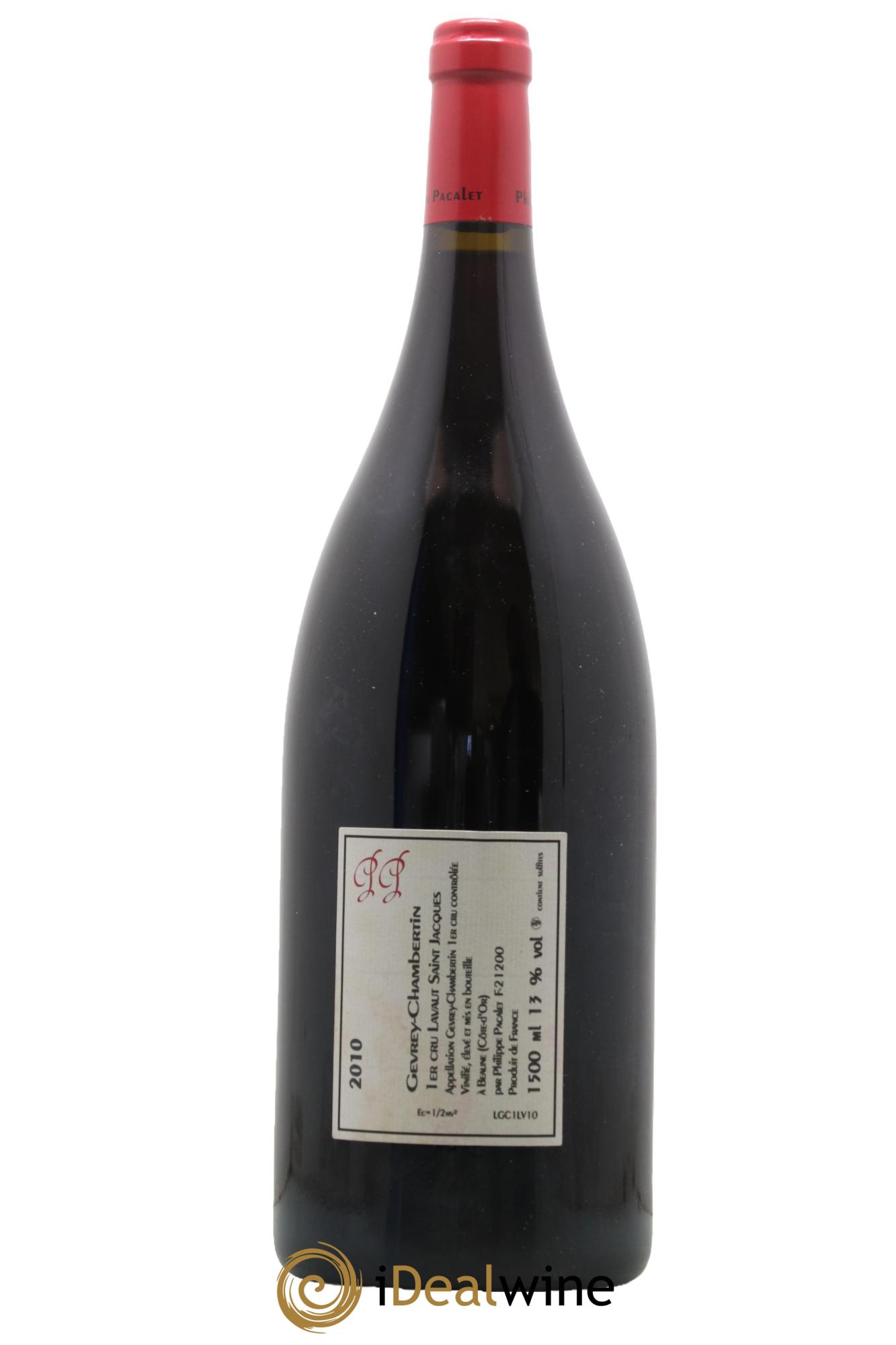 Gevrey-Chambertin 1er Cru Lavaux Saint-Jacques Philippe Pacalet  2010 - Lotto di 1 magnum - 1