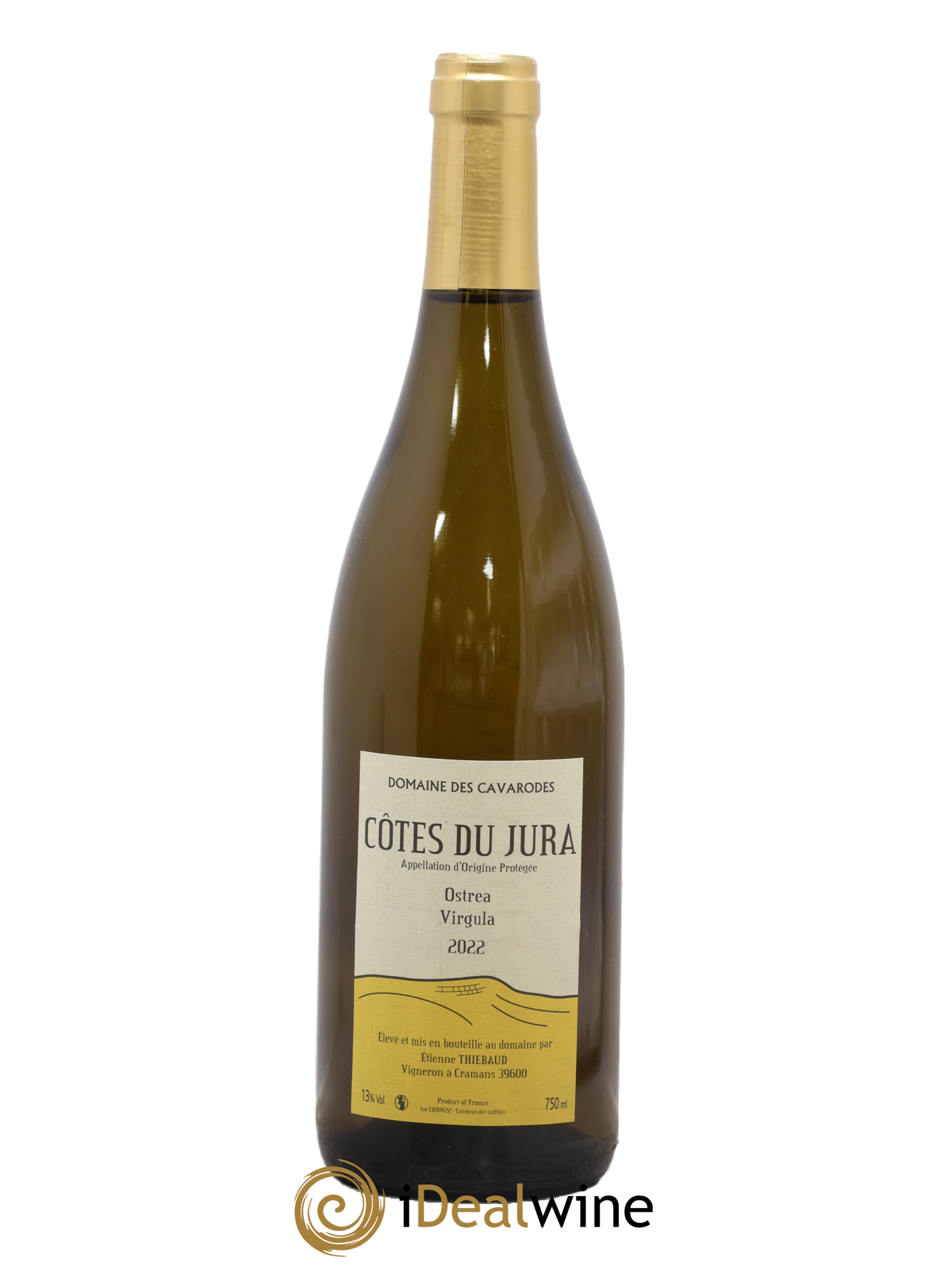 Côtes du Jura Ostrea Virgula Cavarodes (Domaine des) - Etienne Thiébaud 2022 - Posten von 1 Flasche - 0