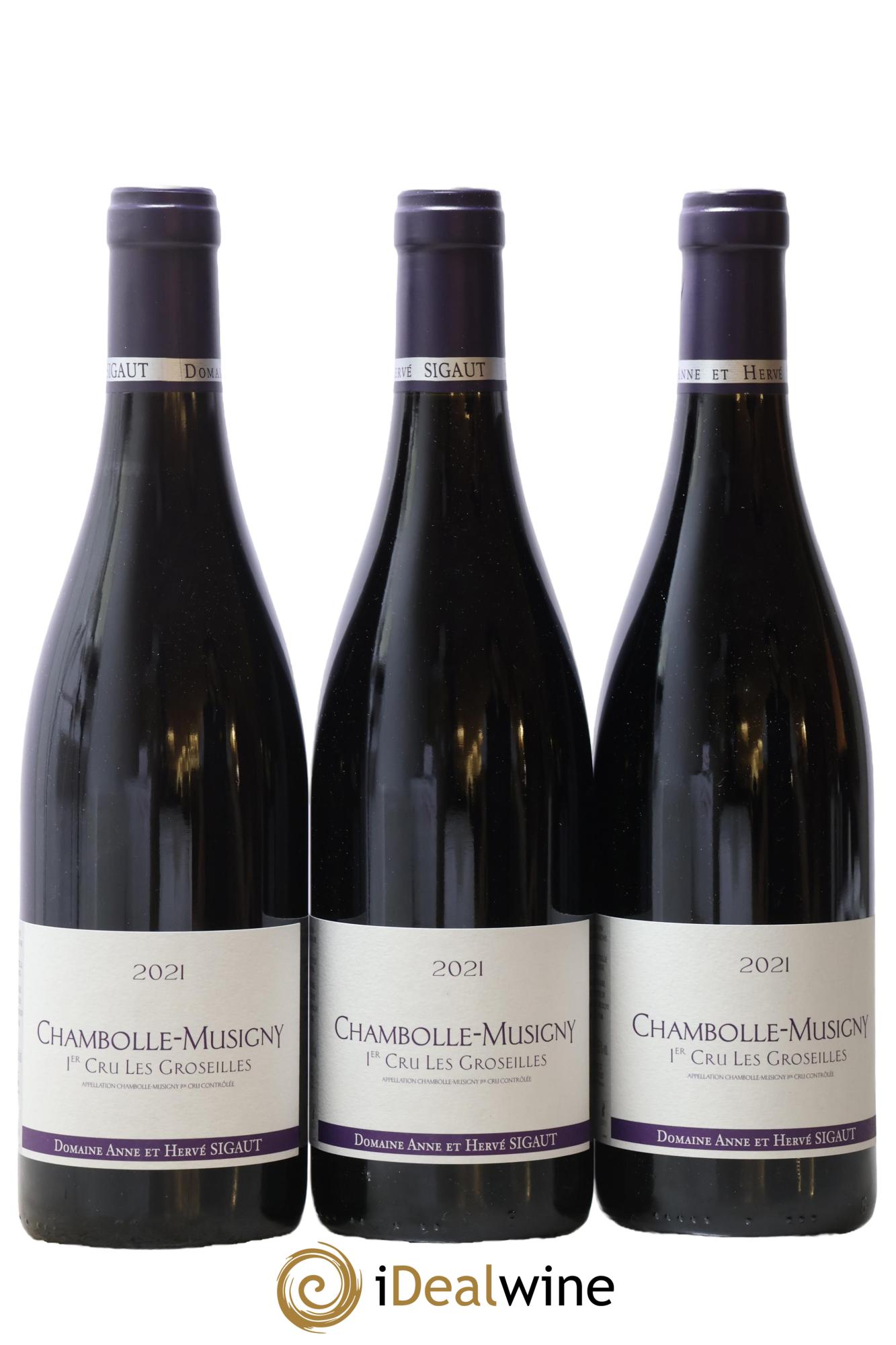Chambolle-Musigny 1er Cru Les Groseilles Anne et Hervé Sigaut (Domaine) 2021 - Lot de 3 bouteilles - 0