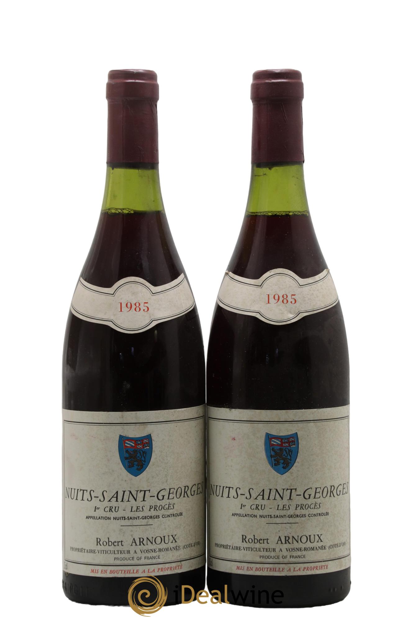 Nuits Saint-Georges 1er Cru Les Procès Robert Arnoux 1985 - Lot de 2 bouteilles - 0