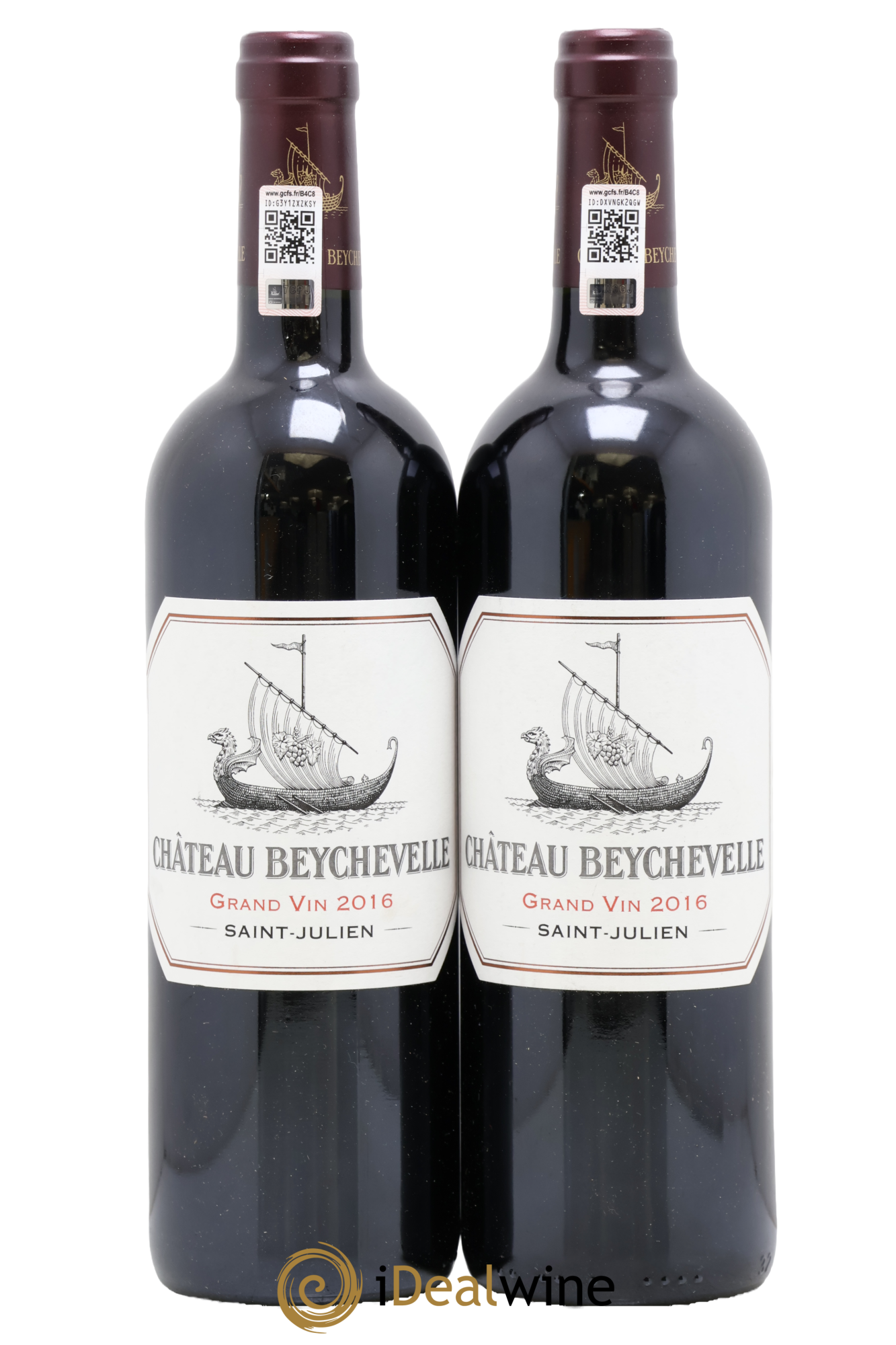 Château Beychevelle 4ème Grand Cru Classé 2016 - Lot of 2 bottles - 0
