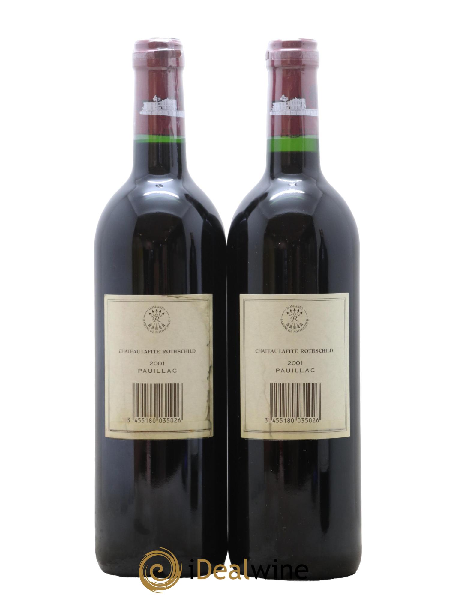 Château Lafite Rothschild 1er Grand Cru Classé 2001 - Lot de 2 bouteilles - 1
