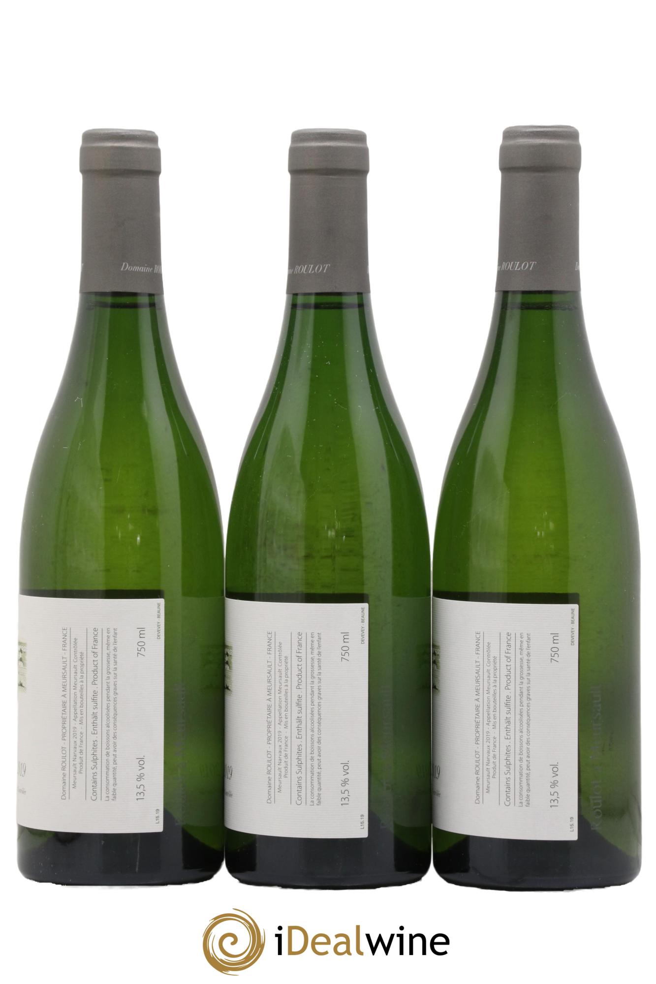 Meursault Les Narvaux Roulot (Domaine) 2019 - Lot de 3 bouteilles - 1
