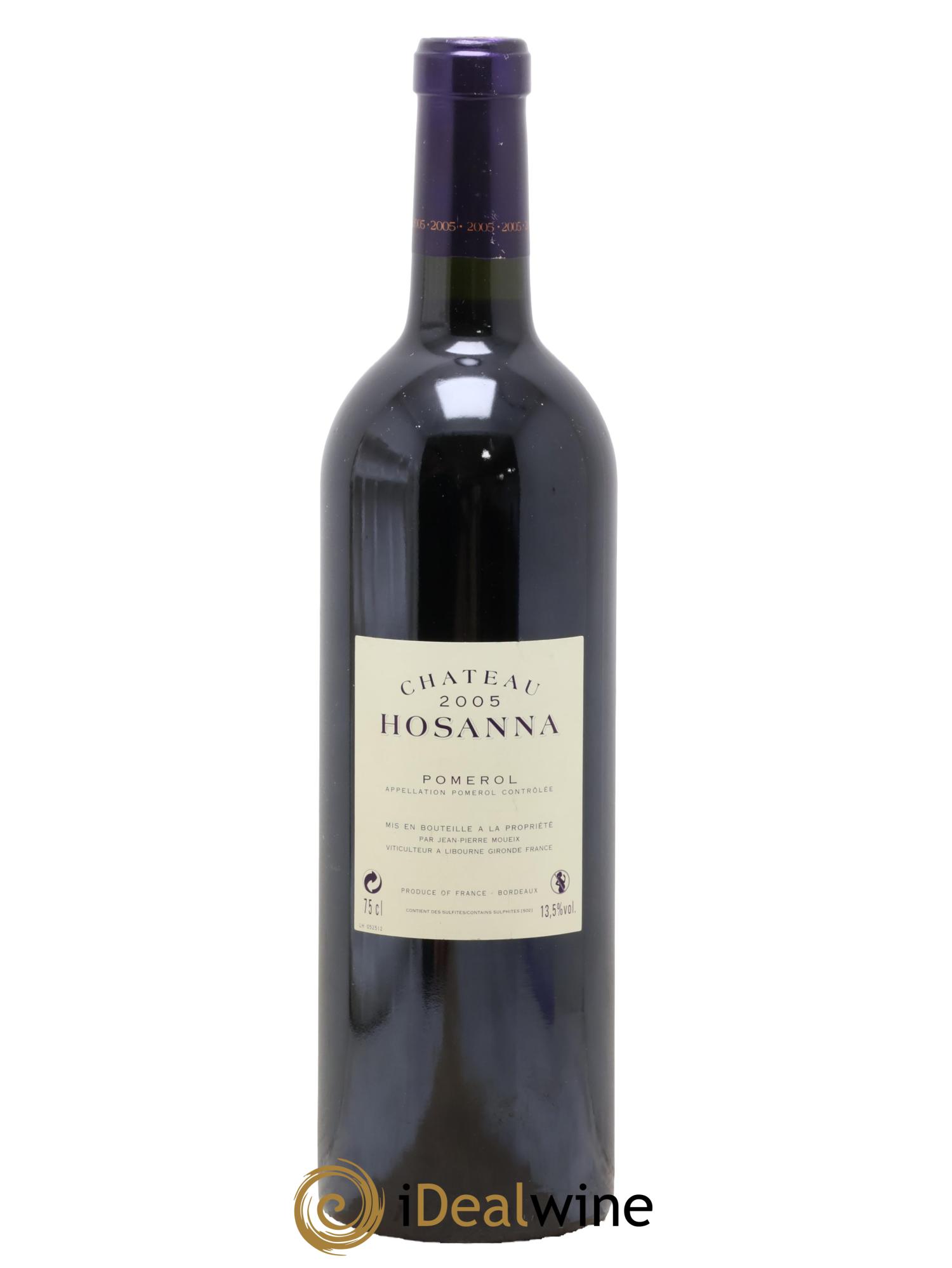 Château Hosanna 2005 - Lot of 1 bottle - 1