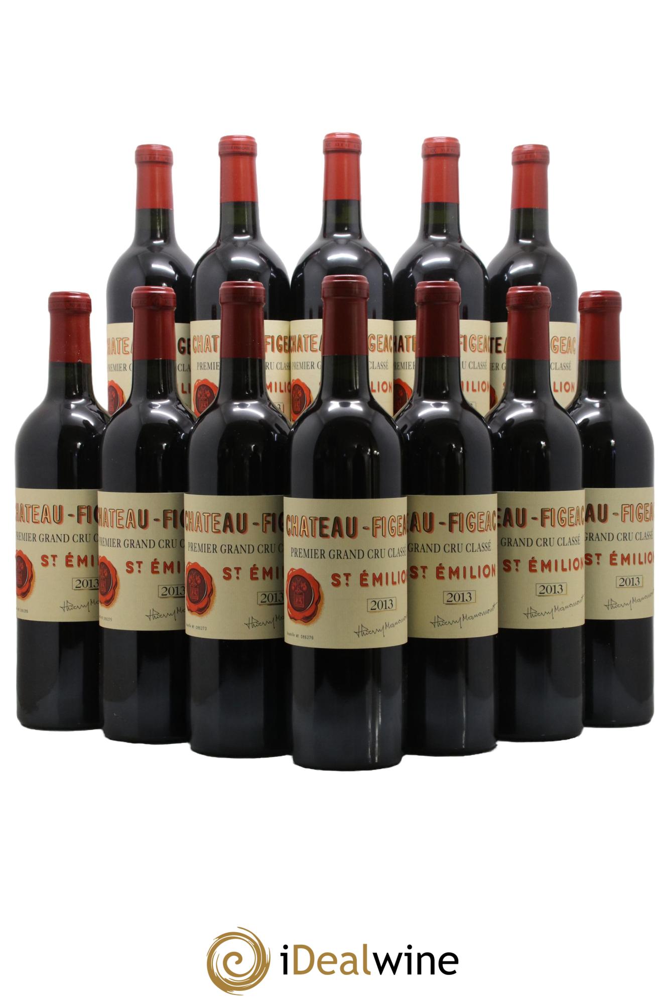 Château Figeac 1er Grand Cru Classé A 2013 - Lot de 12 bouteilles - 0
