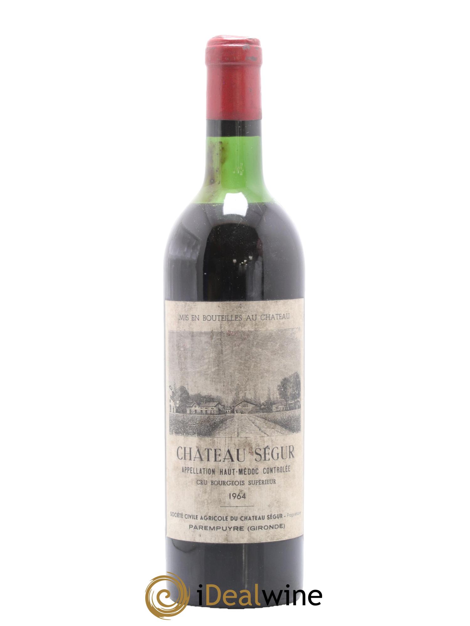 Château Ségur Cru Bourgeois 1964 - Lot de 1 bouteille - 0