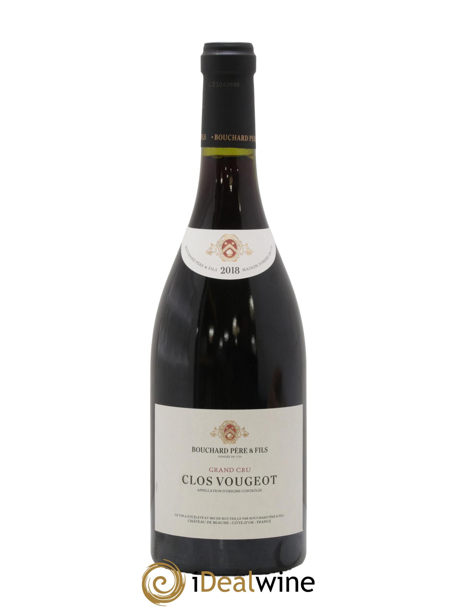 Clos de Vougeot Grand Cru Bouchard Père & Fils 2018 - Lot of 1 bottle - 1