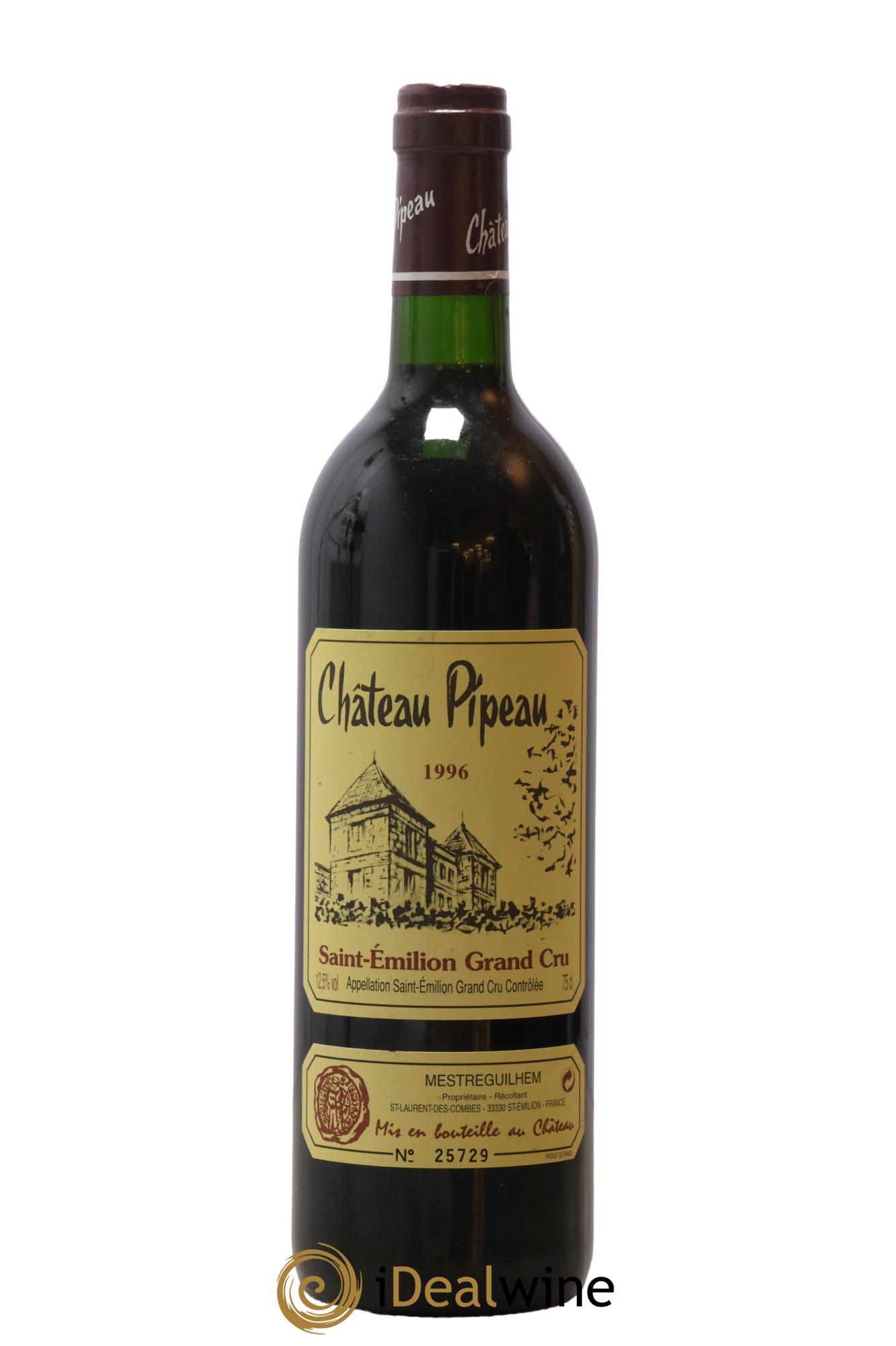Château Pipeau 1996 - Lotto di 1 bottiglia - 0