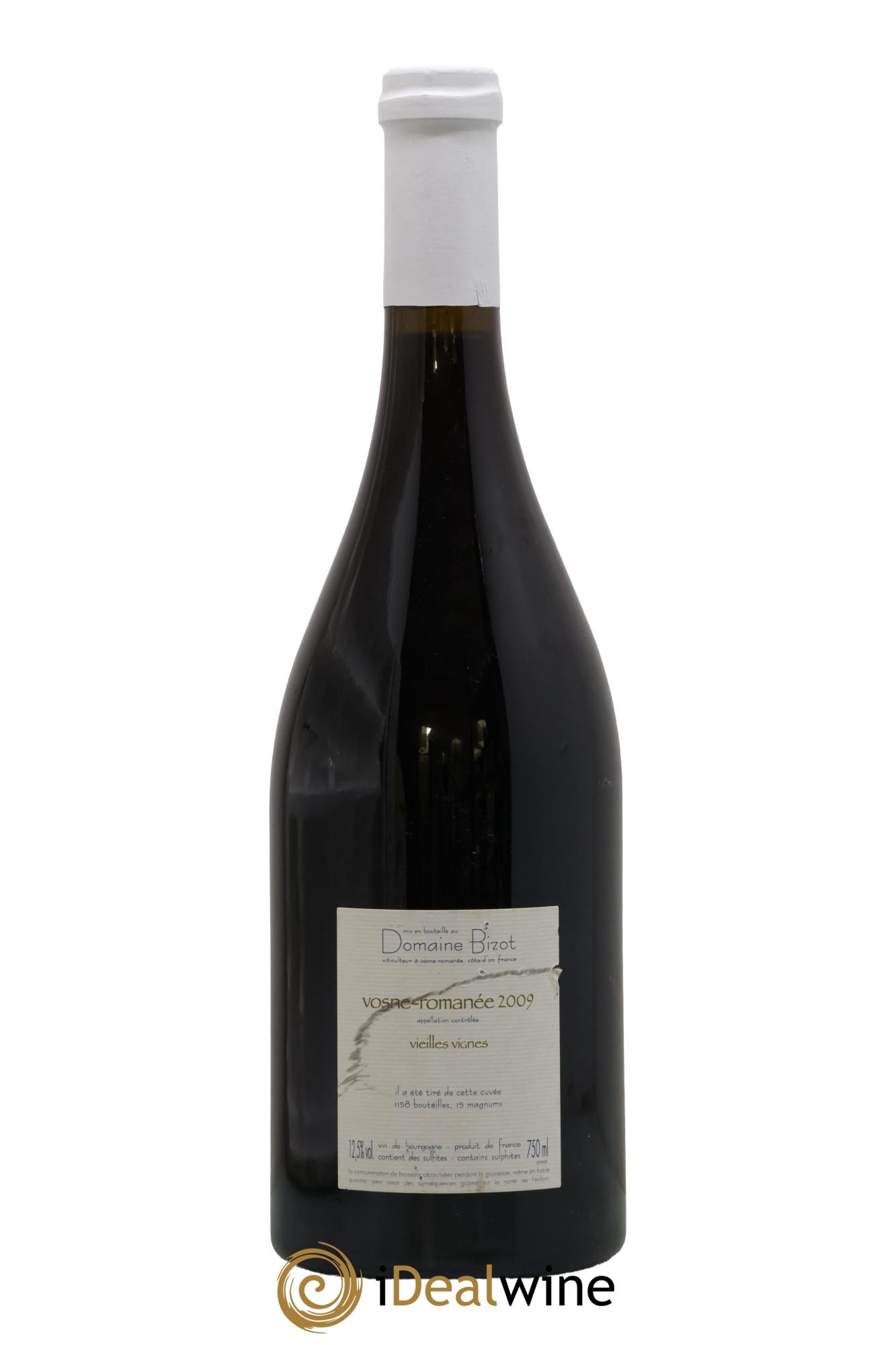 Vosne-Romanée Vieilles Vignes Bizot (Domaine) 2009 - Lot de 1 bouteille - 1