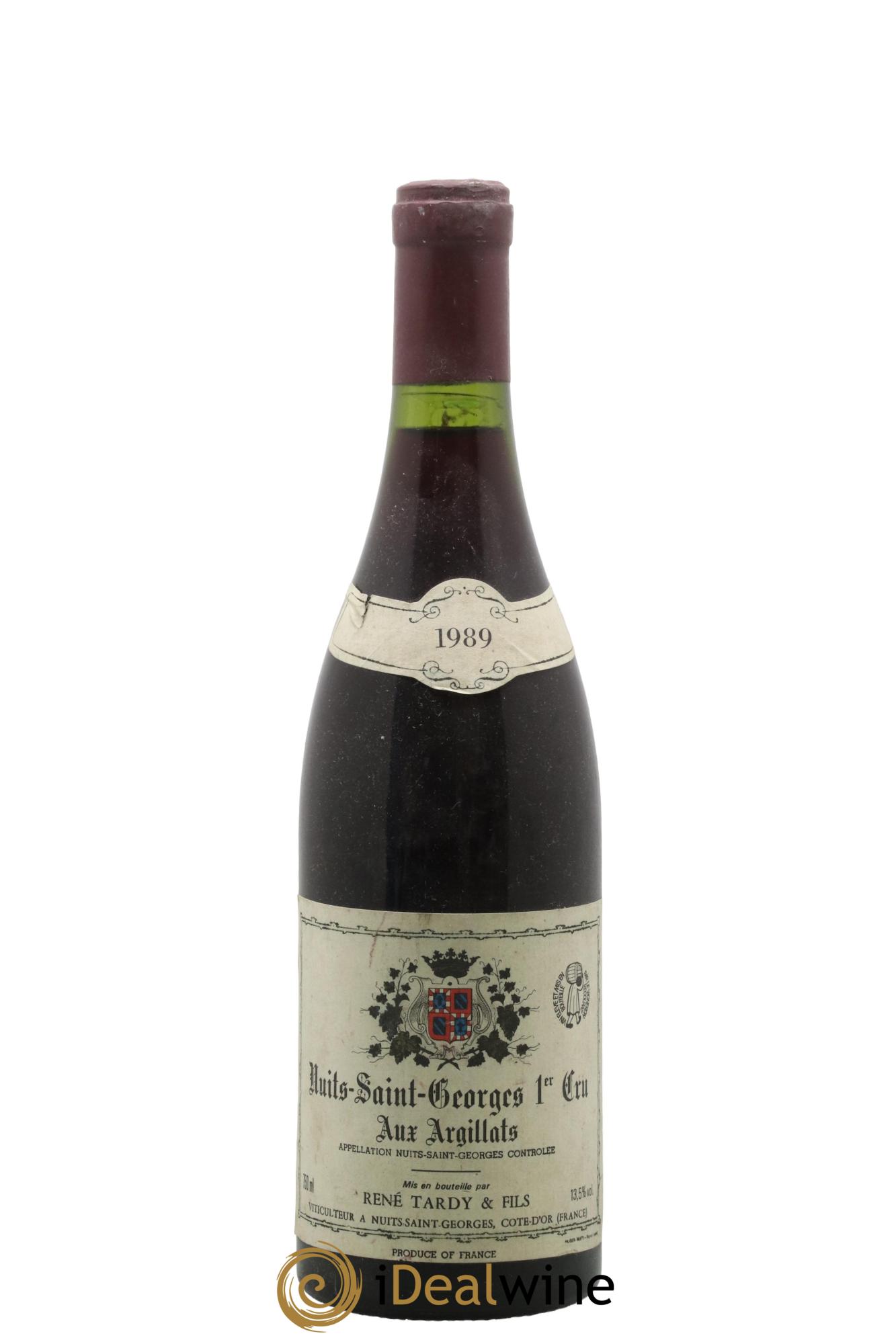 Nuits-Saint-Georges 1er Cru Aux Argillats Rene Tardy 1989 - Lot de 1 bouteille - 0