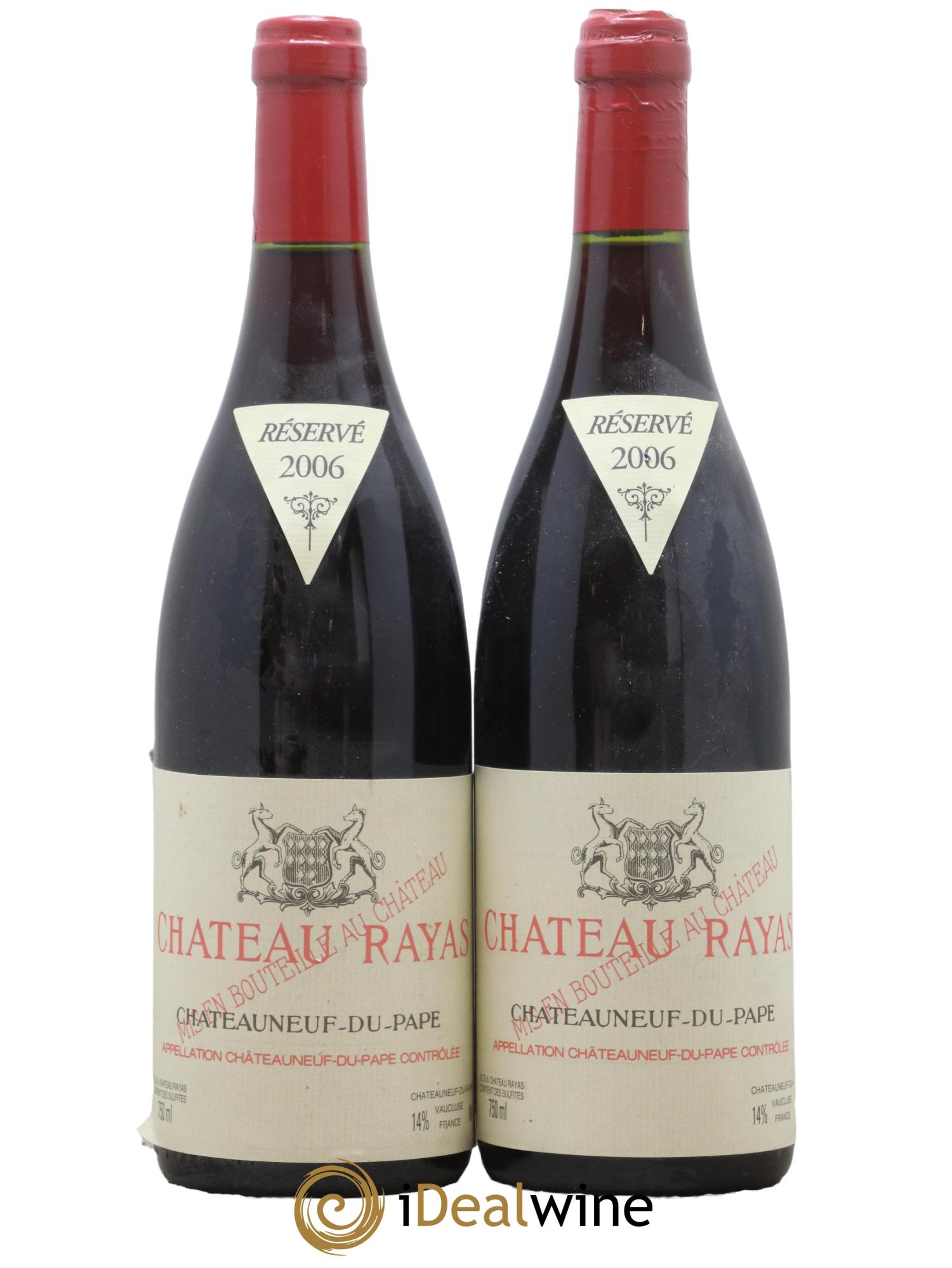 Châteauneuf-du-Pape Château Rayas Emmanuel Reynaud 2006 - Lot de 2 bouteilles - 0