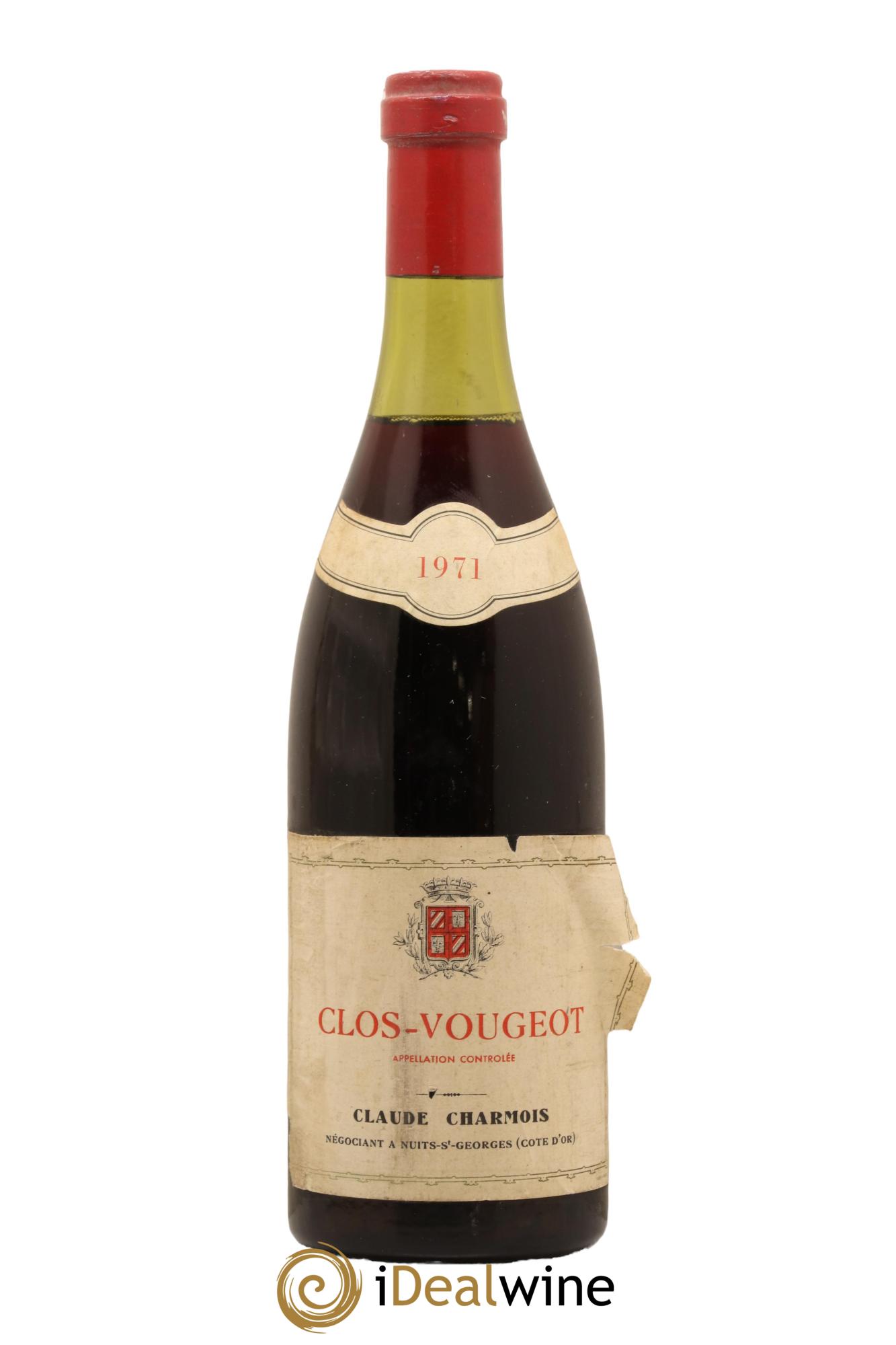 Clos de Vougeot Grand Cru Claude Charmois 1971 - Lot de 1 bouteille - 0