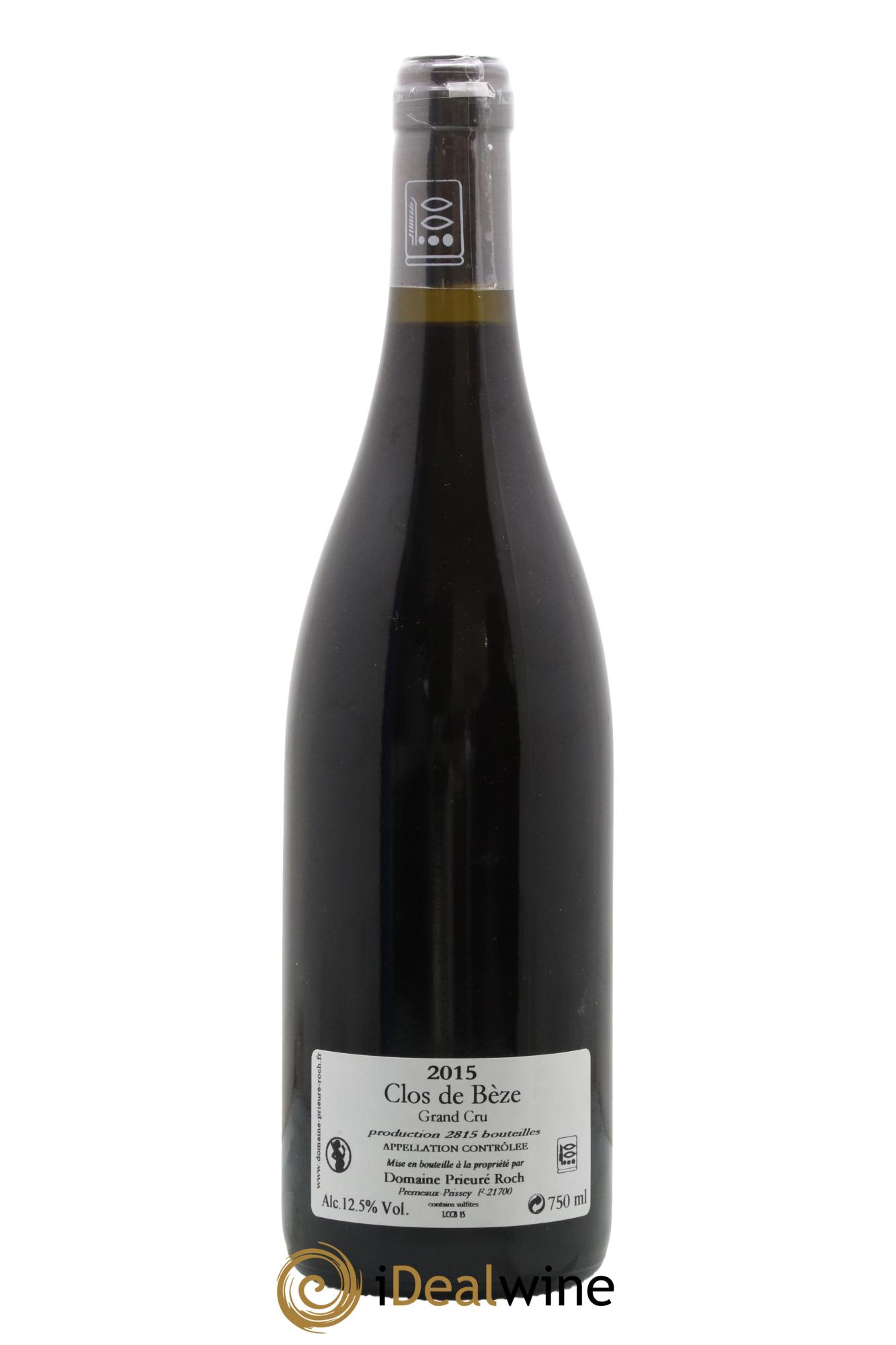 Chambertin Clos de Bèze Grand Cru Prieuré Roch 2015 - Lotto di 1 bottiglia - 1