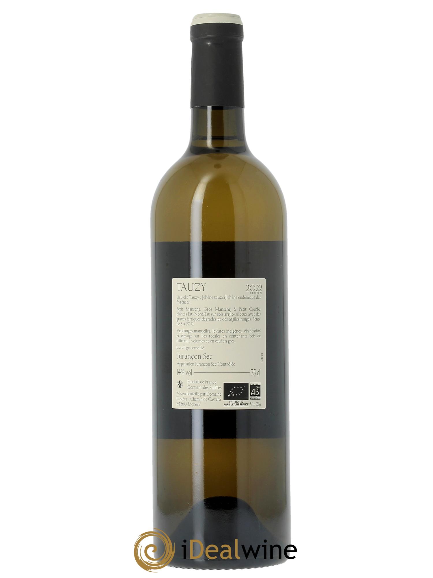 Jurançon Sec Castéra (Domaine) Tauzy Franck Lihour 2022 - Lot de 1 bouteille - 1