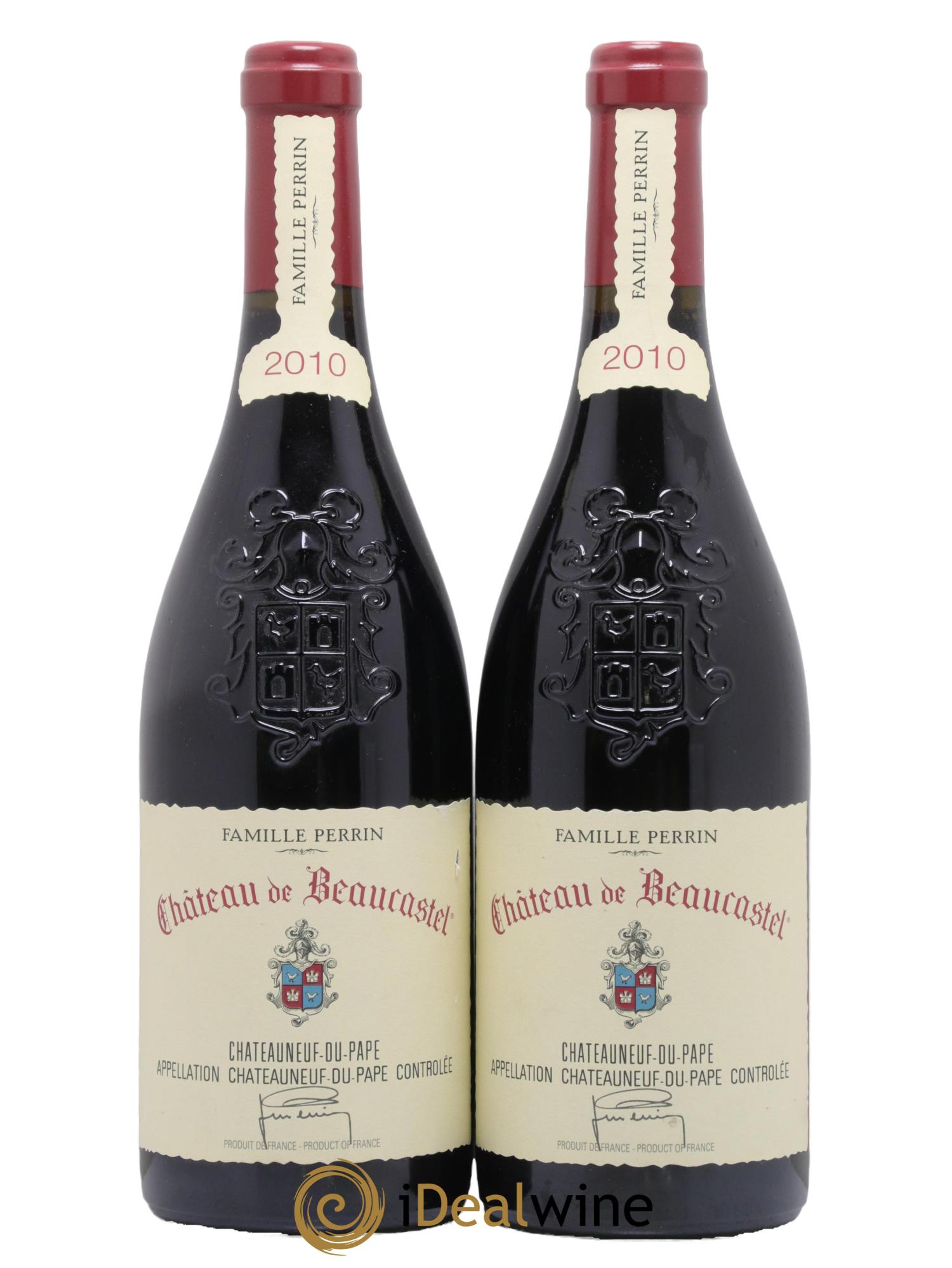 Châteauneuf-du-Pape Château de Beaucastel Famille Perrin 2010 - Lot de 2 bouteilles - 0