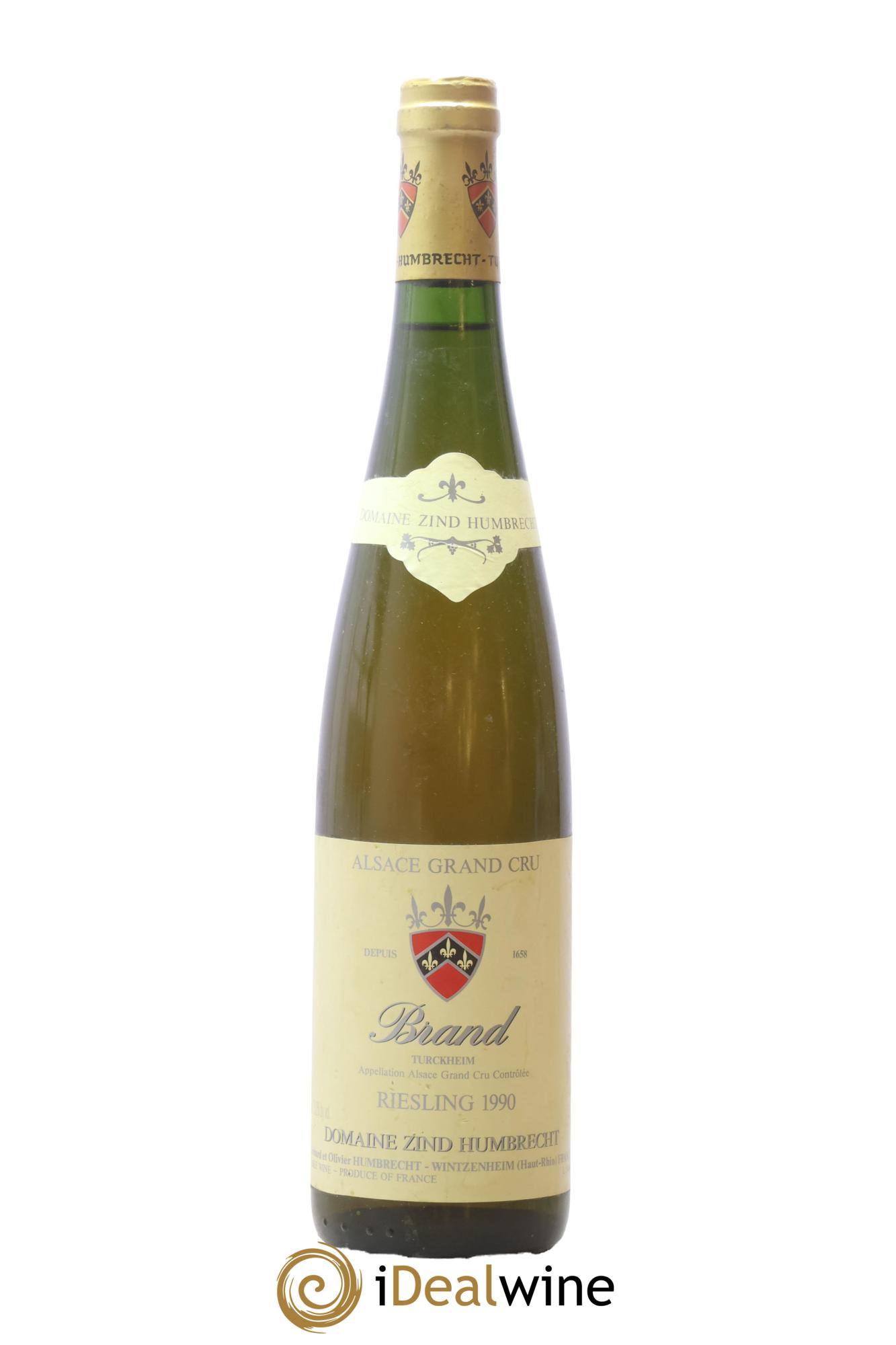 Alsace Riesling Brand Turckheim Zind-Humbrecht 1990 - Lot of 1 bottle - 0