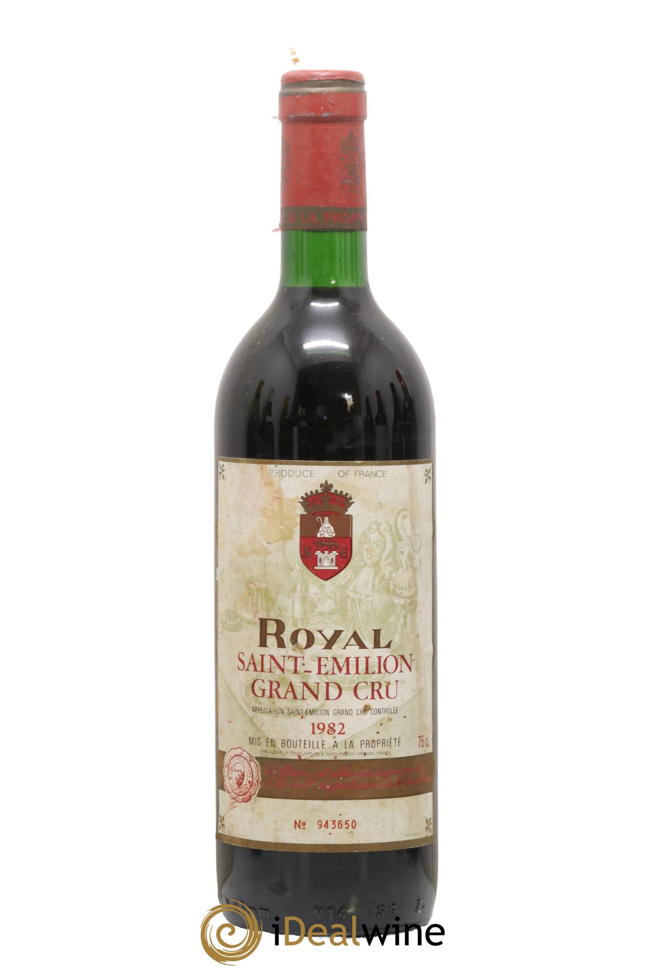 Saint-Émilion Grand Cru Royal 1982 - Lot de 1 bouteille - 0