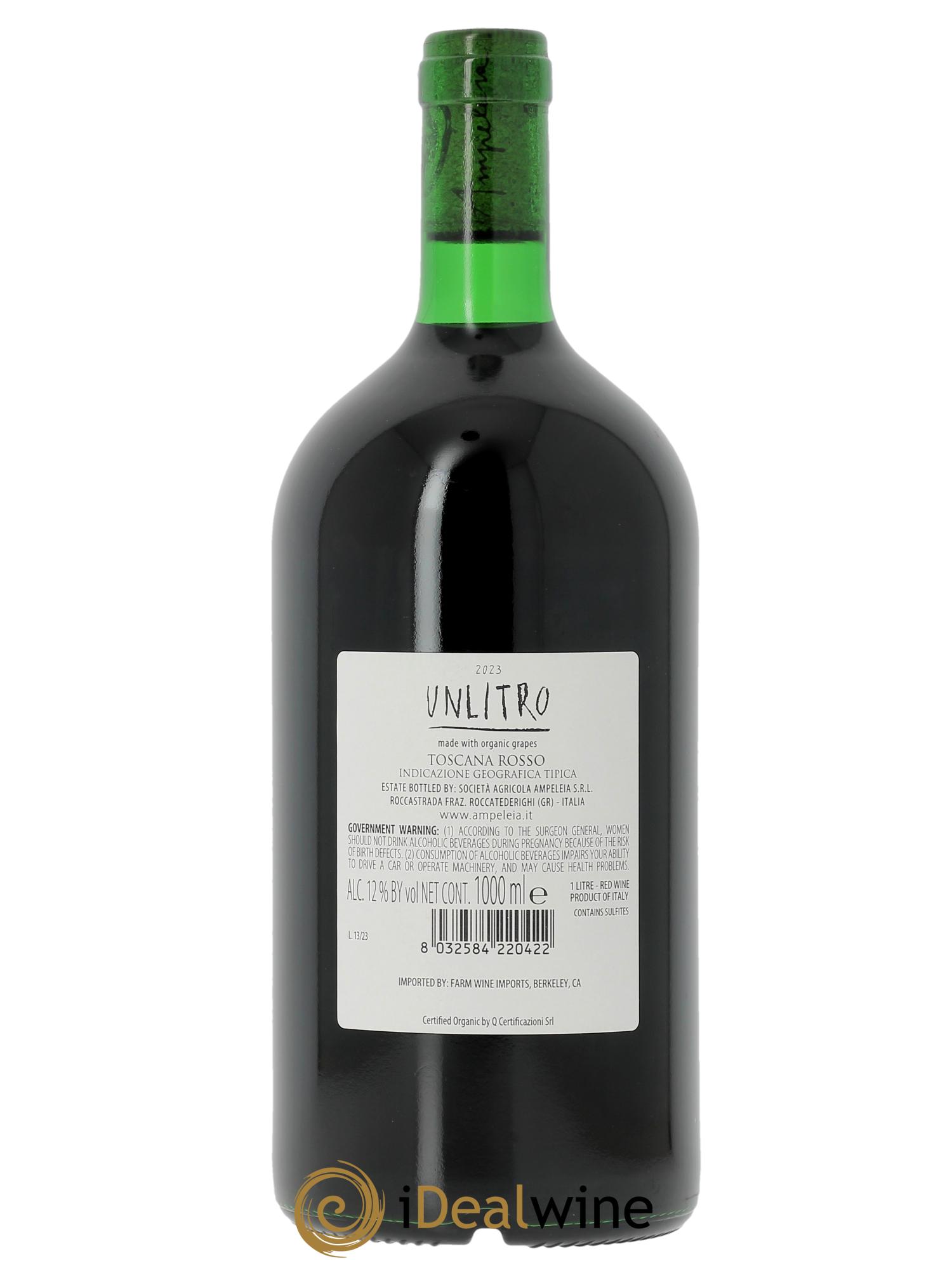 Toscana IGT Ampeleia Un litro Elisabetta Foradori 2023 - Posten von 1 Flasche - 1