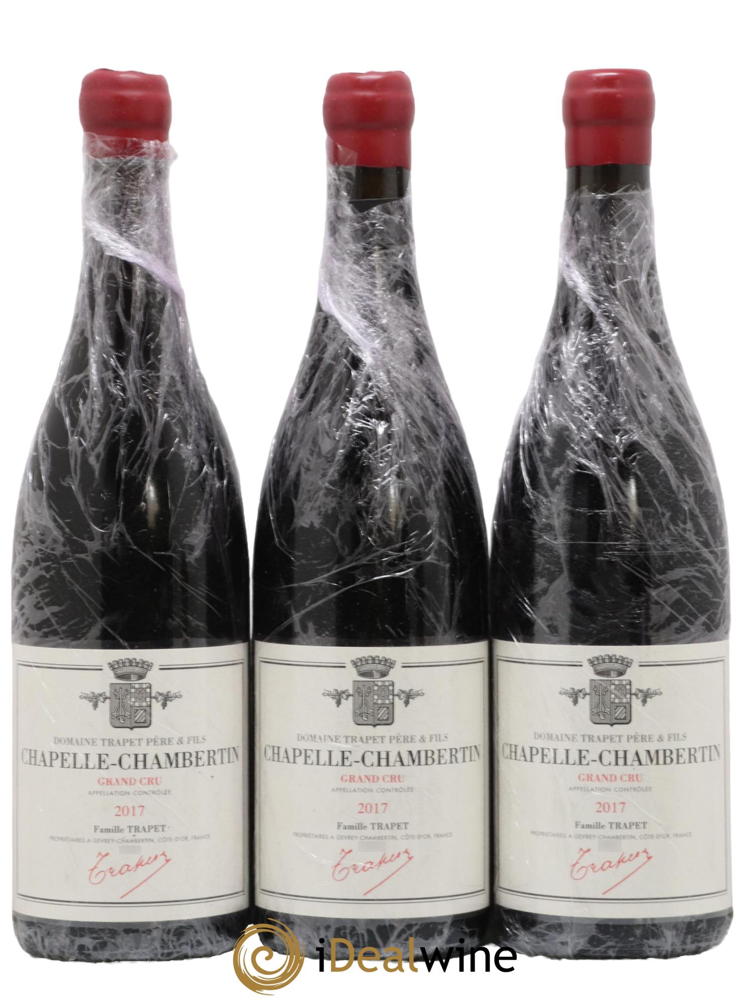 Chapelle-Chambertin Grand Cru Domaine Trapet 2017 - Lot de 3 bouteilles - 0