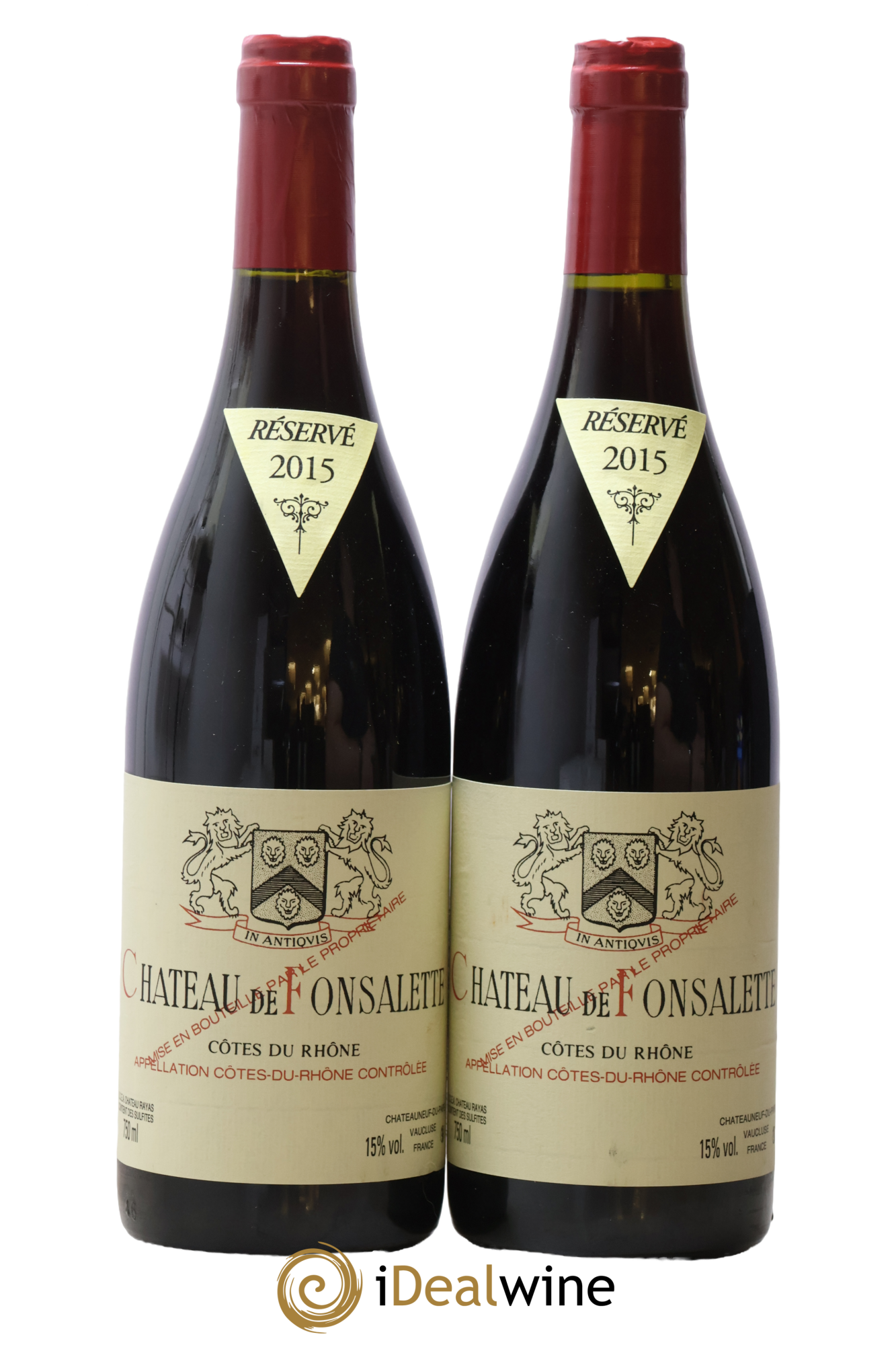 Côtes-du-Rhône Château de Fonsalette Emmanuel Reynaud 2015 - Posten von 2 Flaschen - 0