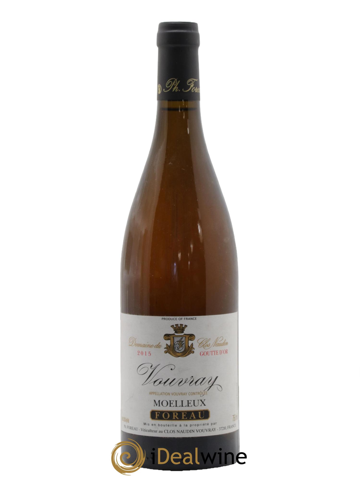 Vouvray Goutte d'Or Clos Naudin - Philippe Foreau 2015 - Lotto di 1 bottiglia - 0