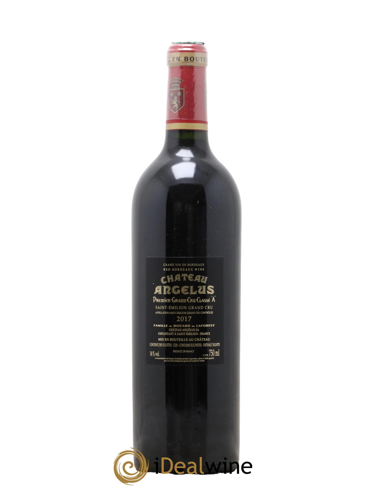 Château Angélus 1er Grand Cru Classé A 2017 - Lot de 1 bouteille - 2