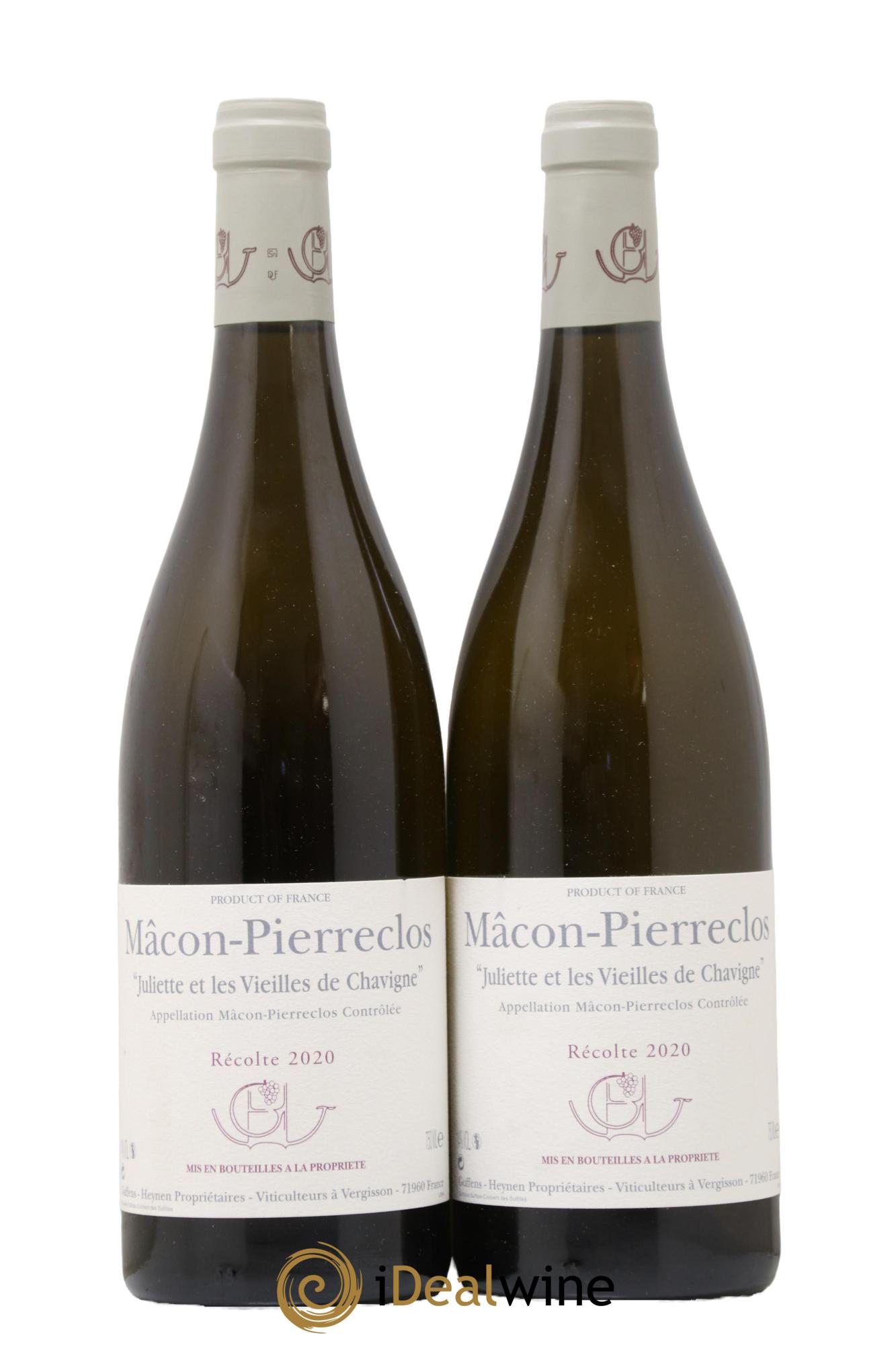 Mâcon-Pierreclos Juliette et Les Vieilles de Chavigne Guffens-Heynen 2020 - Lot de 2 bouteilles - 0