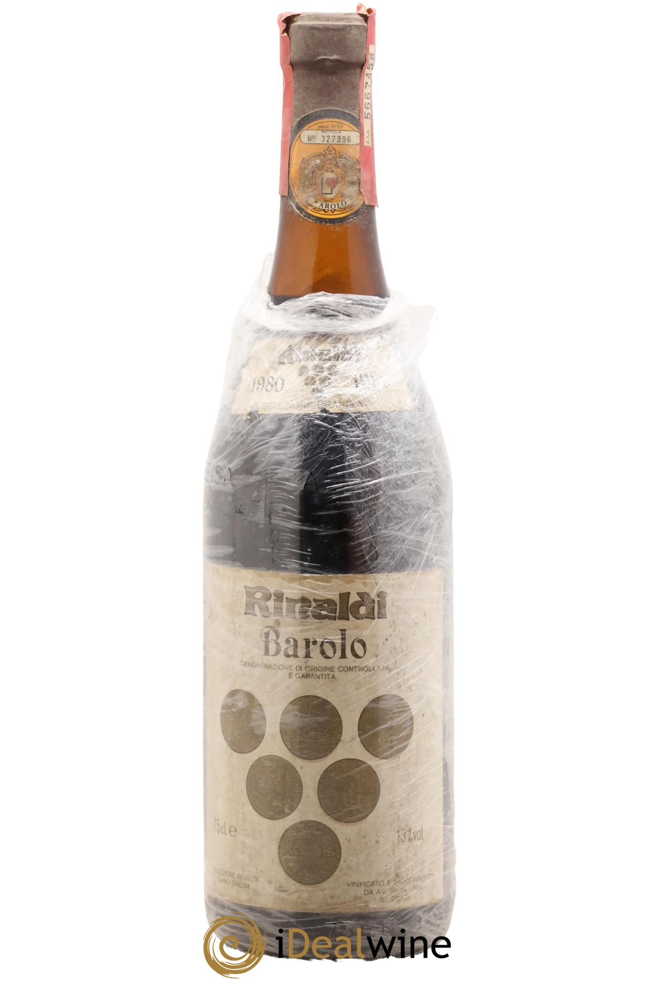 Barolo Rinaldi 1980 - Lot de 1 bouteille - 0