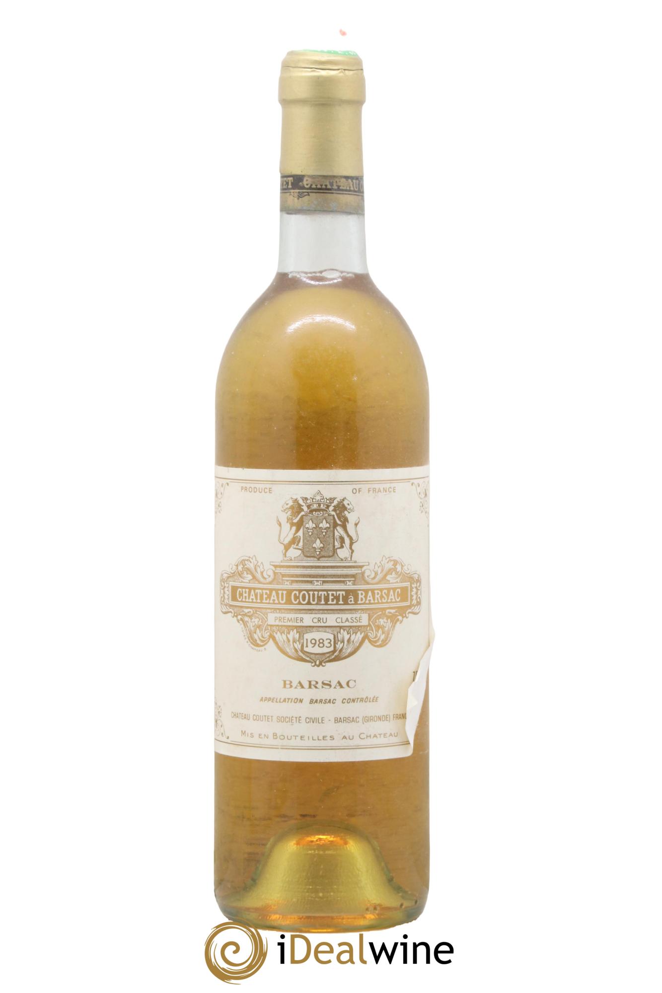 Château Coutet 1er Grand Cru Classé 1983 - Lotto di 1 bottiglia - 0