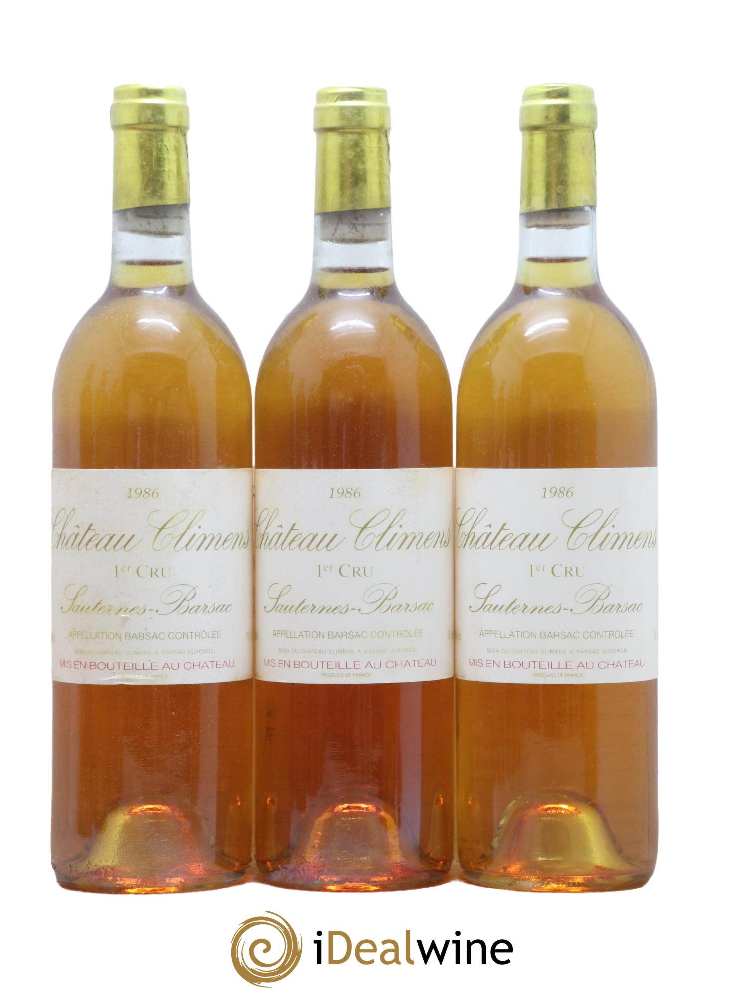 Château Climens 1er Grand Cru Classé 1986 - Lotto di 12 bottiglie - 2