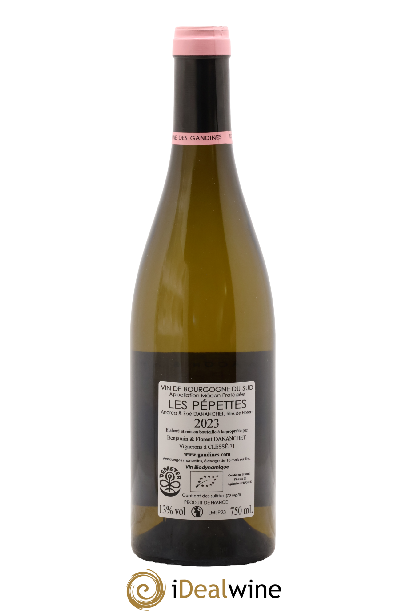 Mâcon Les Pépettes Domaine Des Gandines 2023 - Lotto di 1 bottiglia - 1