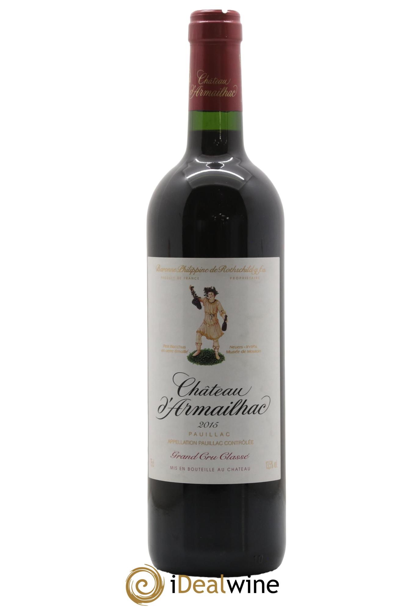 Château d' Armailhac - Mouton Baron(ne) Philippe 5ème Grand Cru Classé 2015 - Lotto di 1 bottiglia - 0