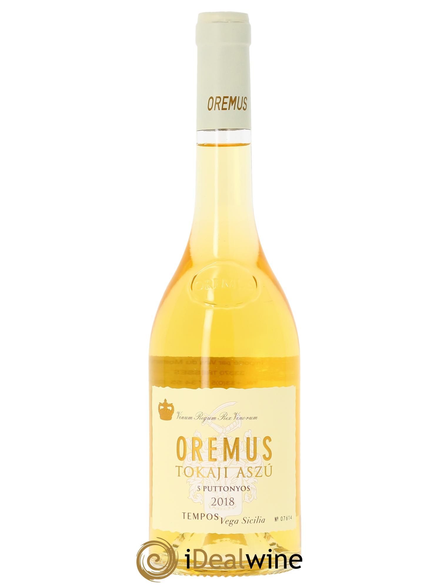 Tokaj Aszu 5 Puttonyos Oremus by Vega Sicilia  2018 - Lot de 1 bouteille - 0