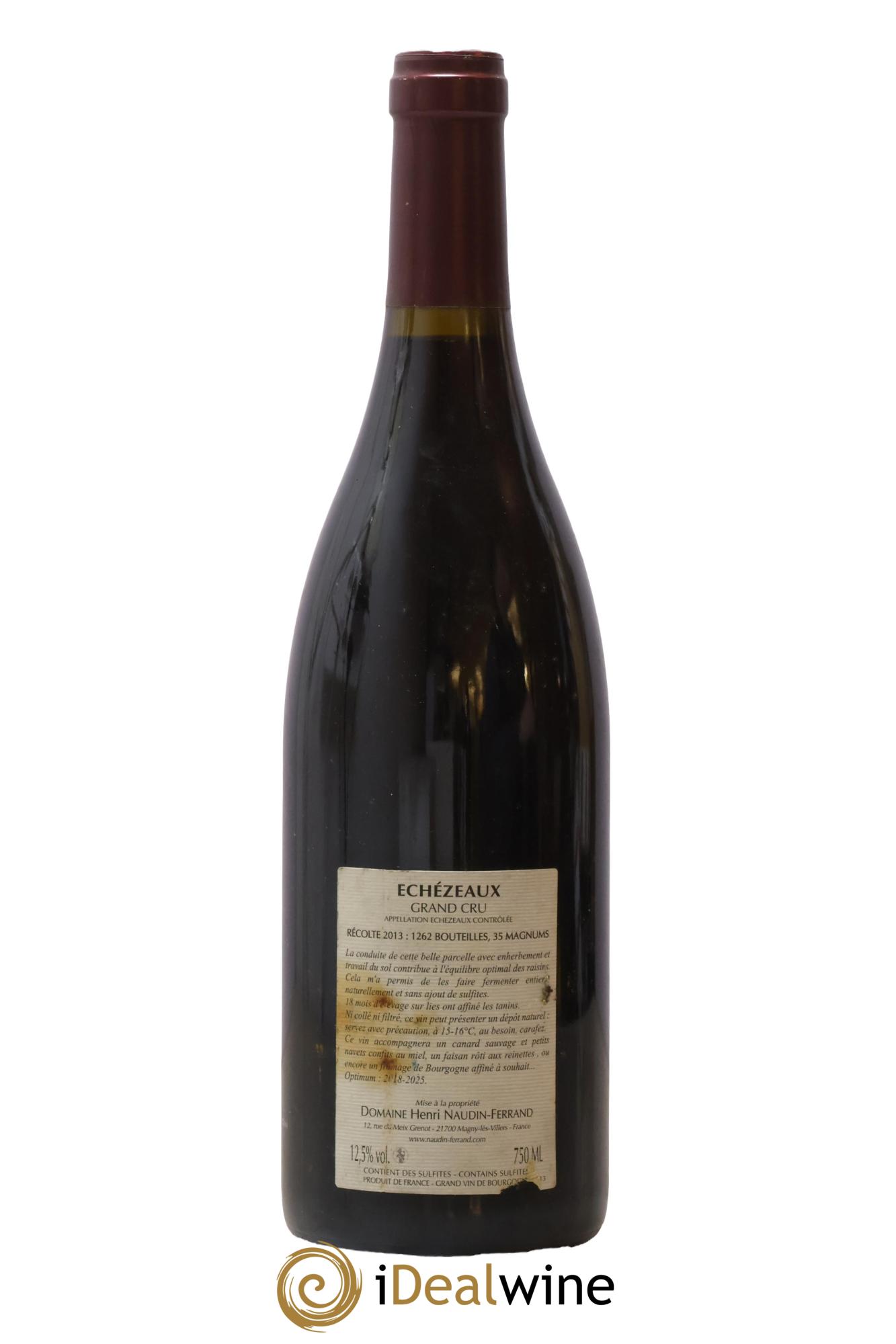 Echezeaux Grand Cru Naudin-Ferrand (Domaine) 2013 - Lot of 1 bottle - 1
