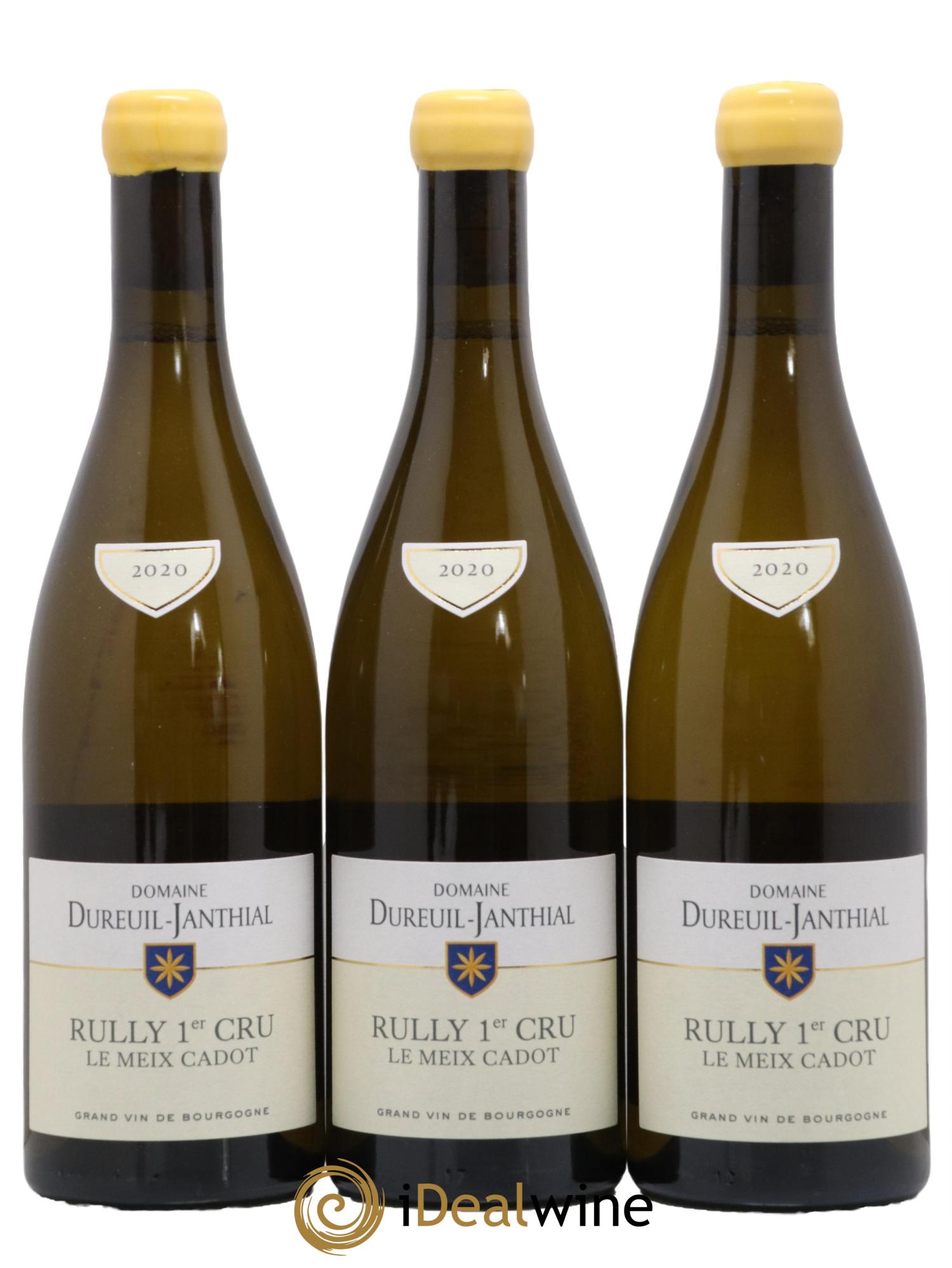 Rully 1er Cru Le Meix Cadot Vincent Dureuil-Janthial 2020 - Lot de 3 bouteilles - 0