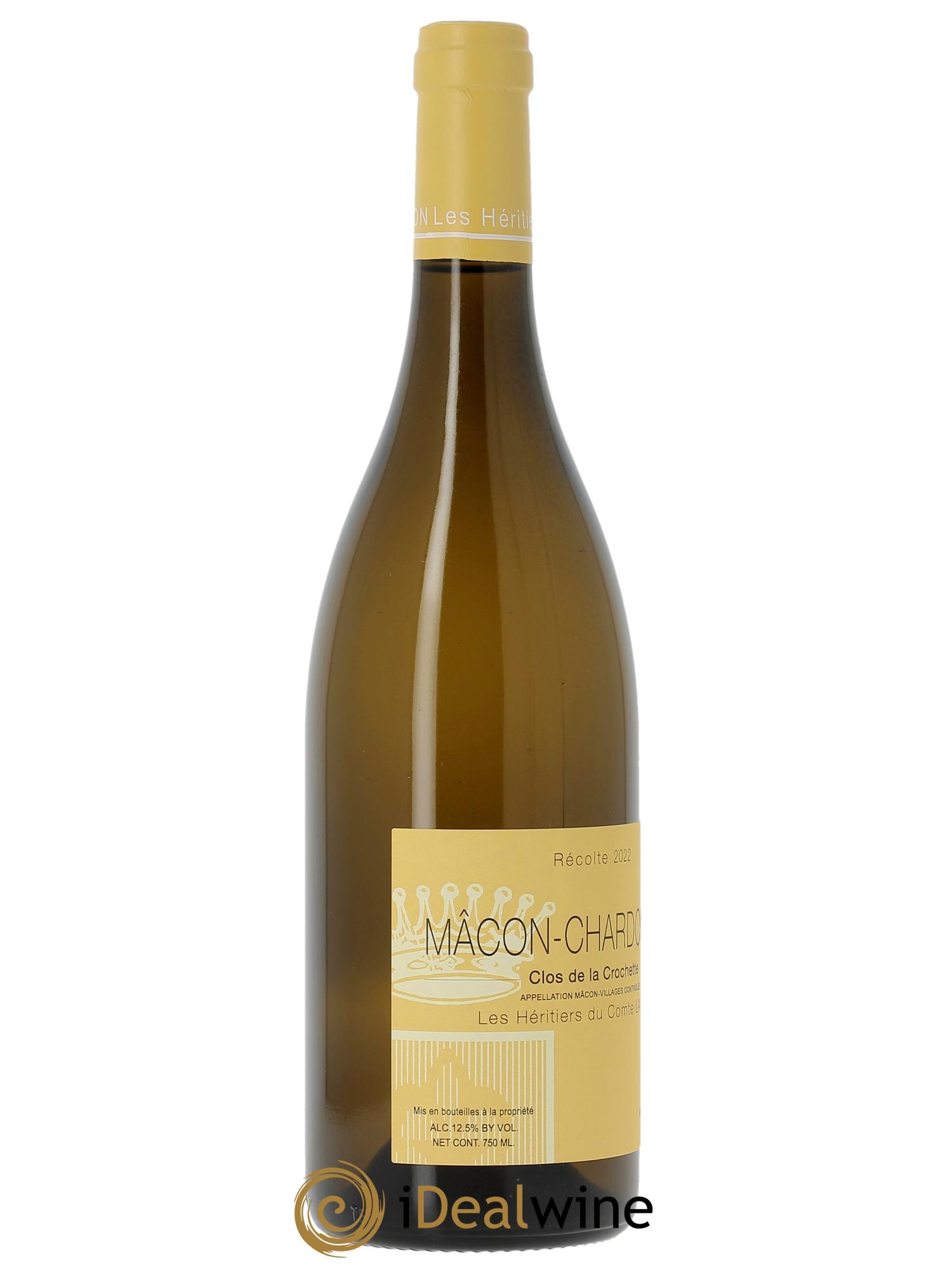 Mâcon Clos de la Crochette Héritiers du Comte Lafon (Domaine des) 2022 - Lot de 1 bouteille - 1