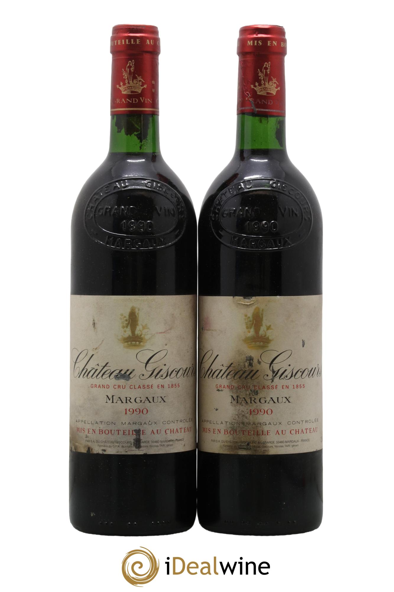 Château Giscours 3ème Grand Cru Classé 1990 - Lot de 2 bouteilles - 0