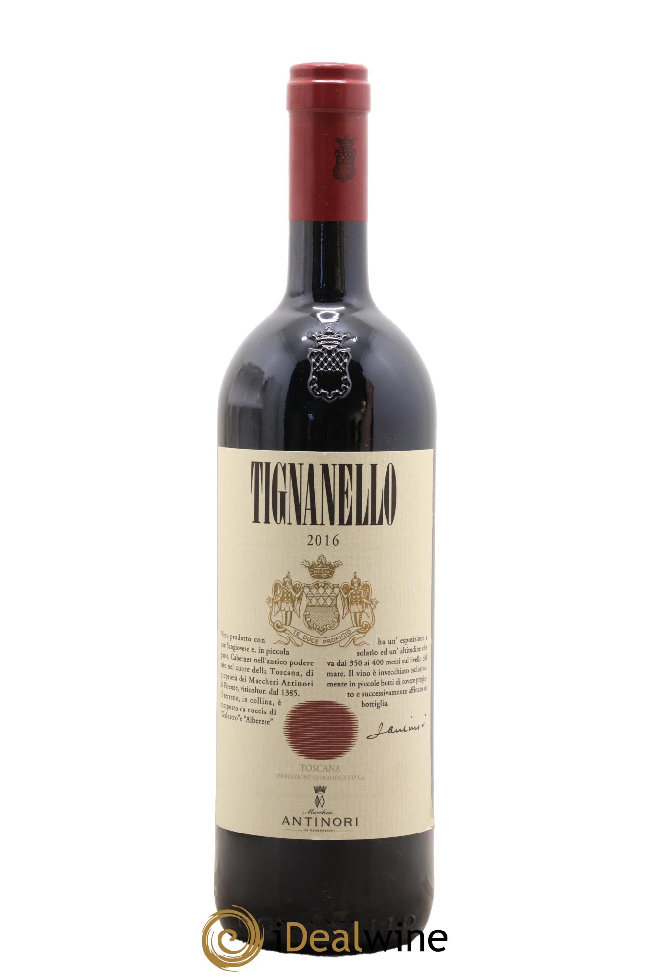 Toscana IGT Tignanello Tenuta Tignanello - Marchesi Antinori 2016 - Lot de 1 bouteille - 0